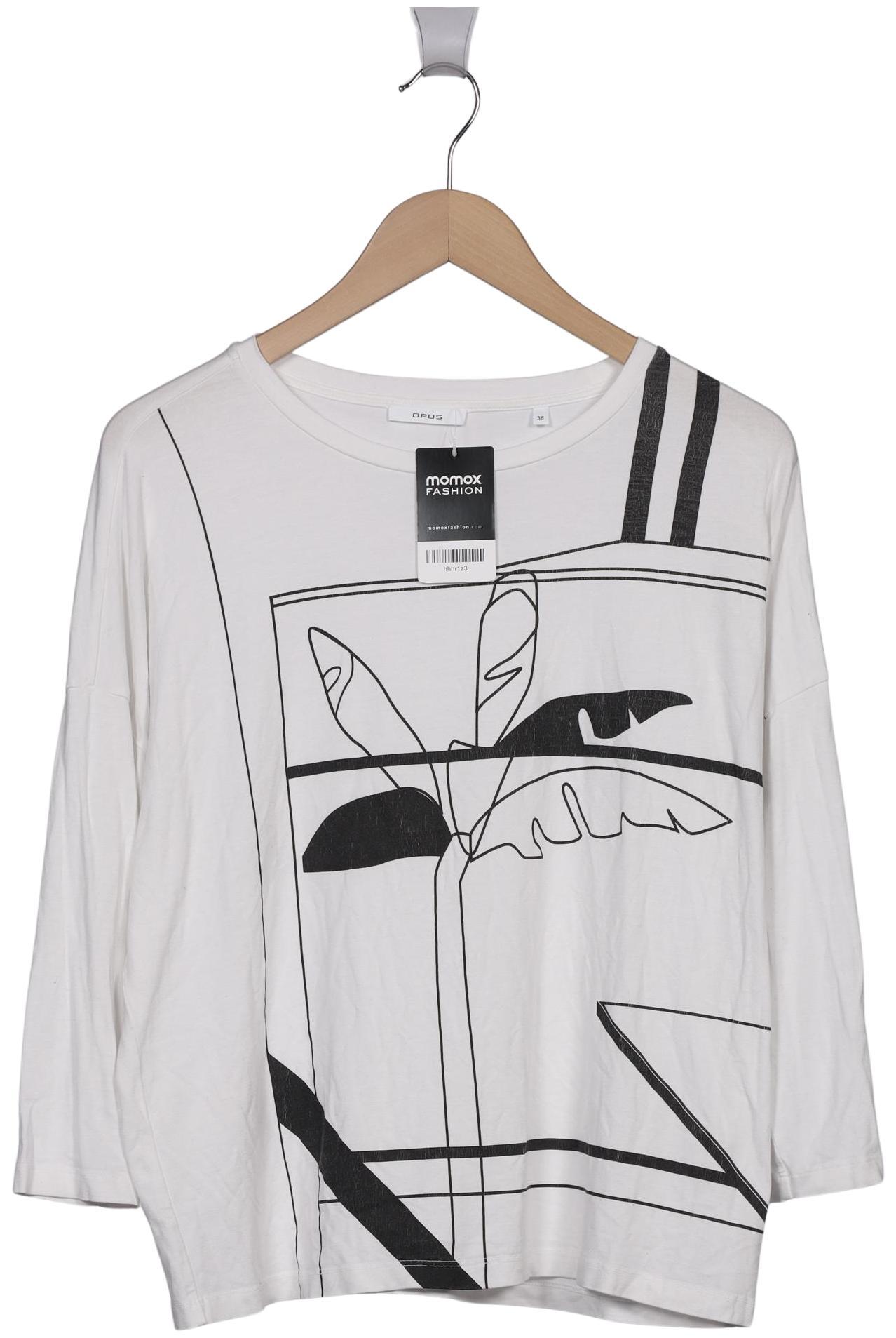 

Opus Damen Langarmshirt, weiß, Gr. 38
