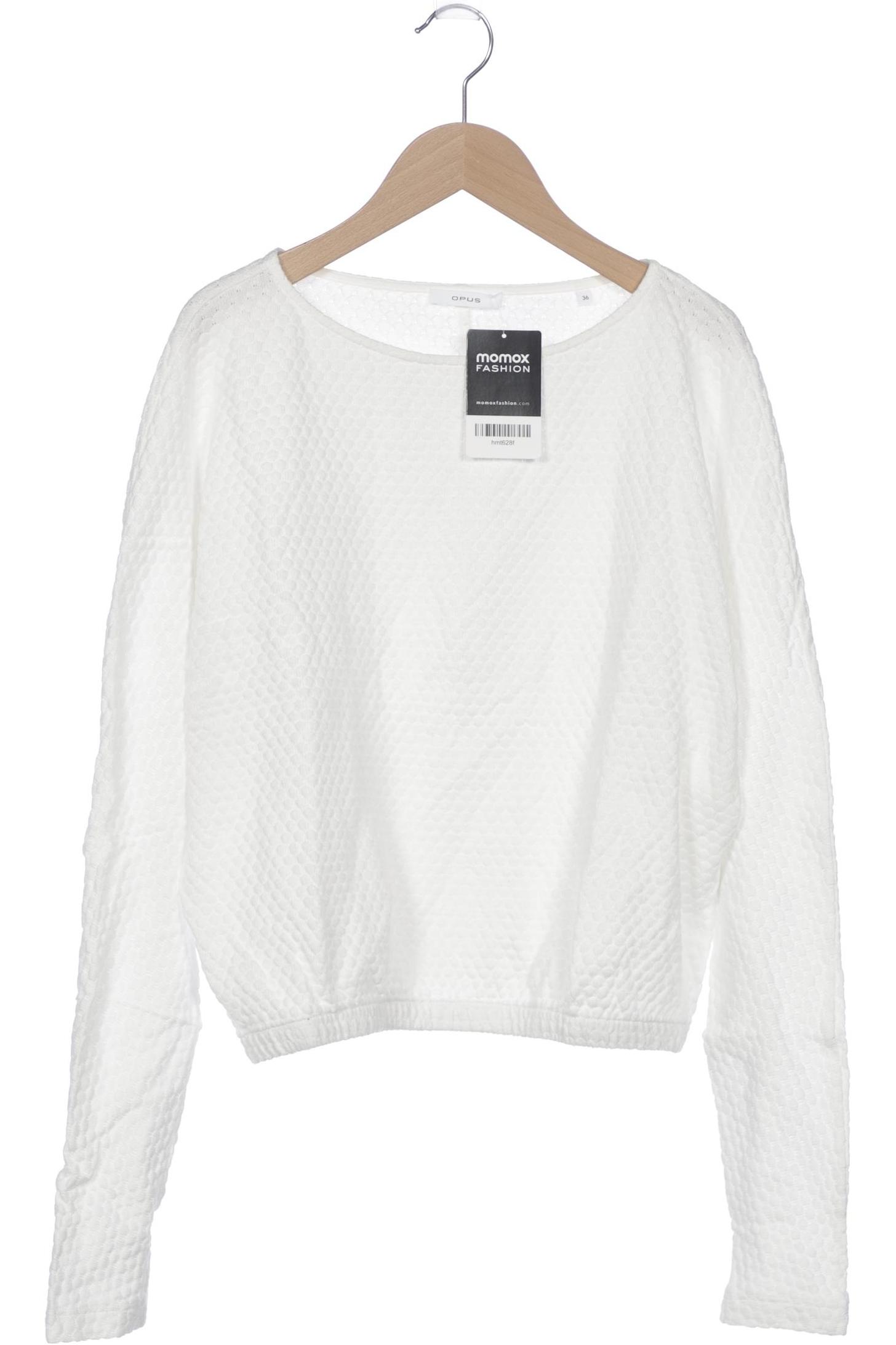 

Opus Damen Langarmshirt, weiß, Gr. 36