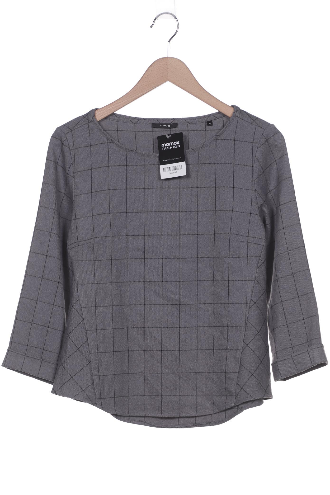 

Opus Damen Langarmshirt, grau, Gr. 36