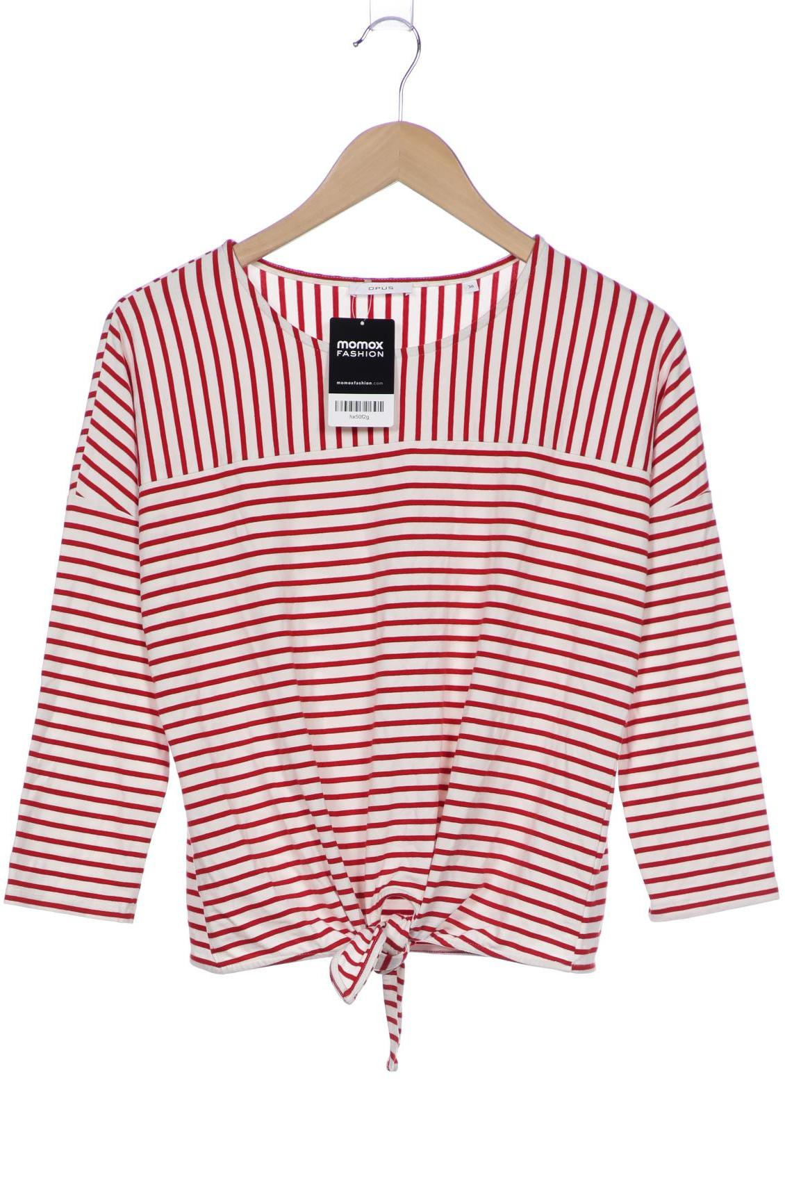 

Opus Damen Langarmshirt, weiß, Gr. 36