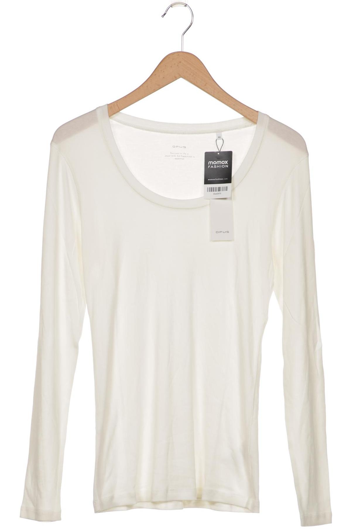 

Opus Damen Langarmshirt, weiß, Gr. 44