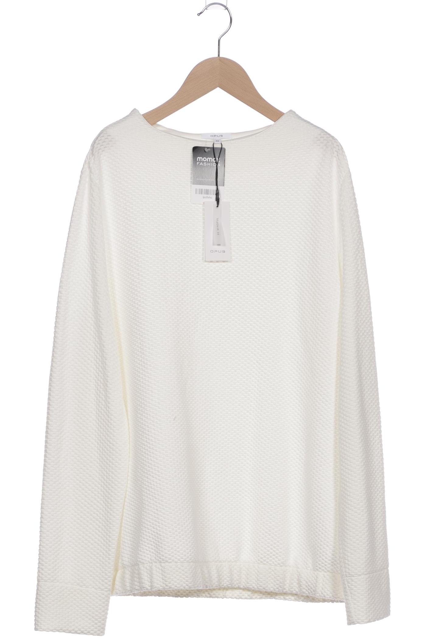 

Opus Damen Langarmshirt, weiß, Gr. 44
