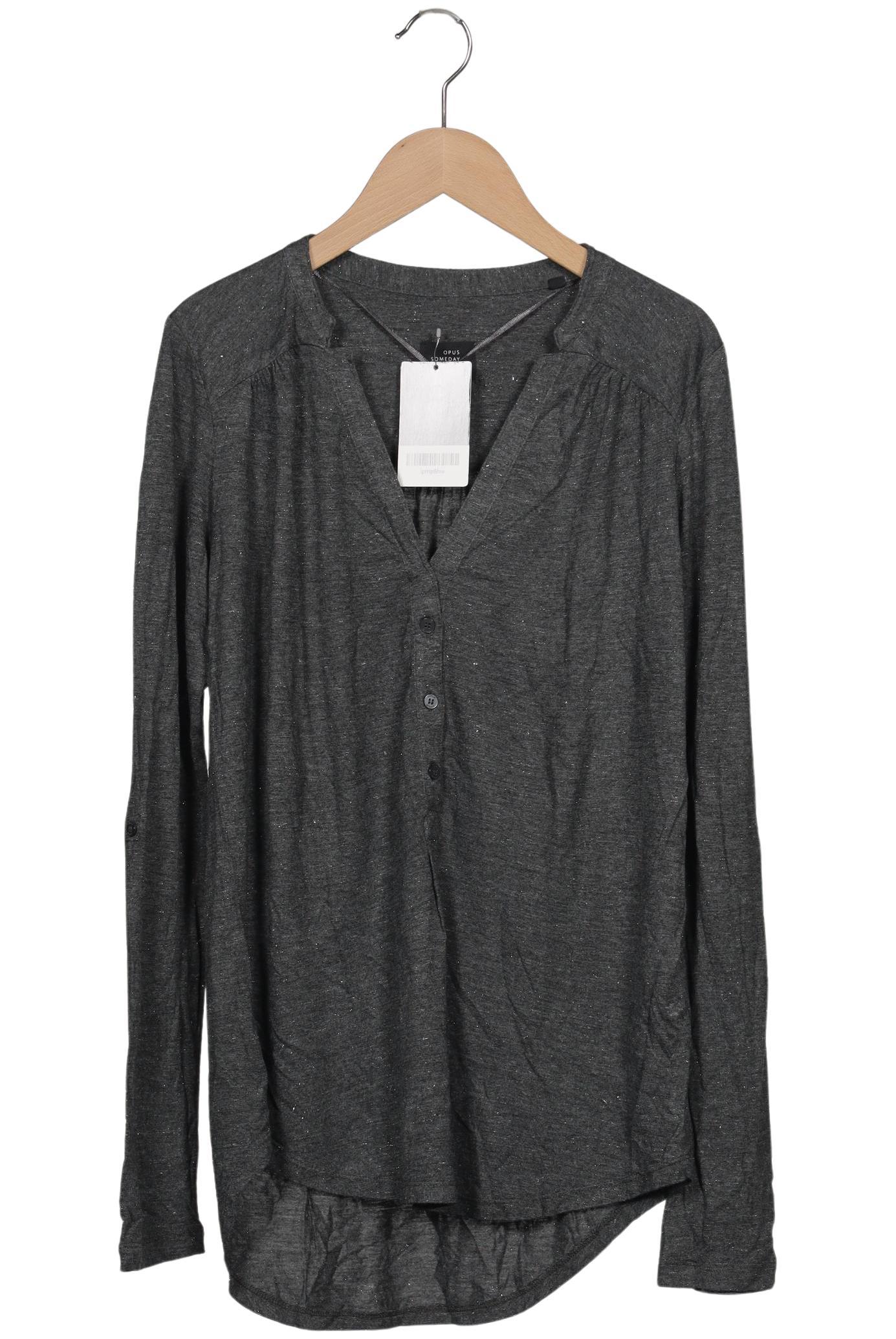 

Opus Damen Langarmshirt, grau, Gr. 36