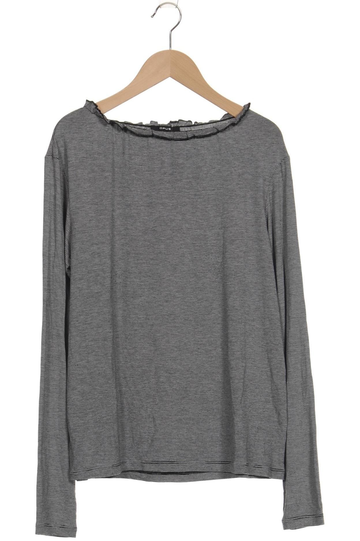 

Opus Damen Langarmshirt, grau, Gr. 36