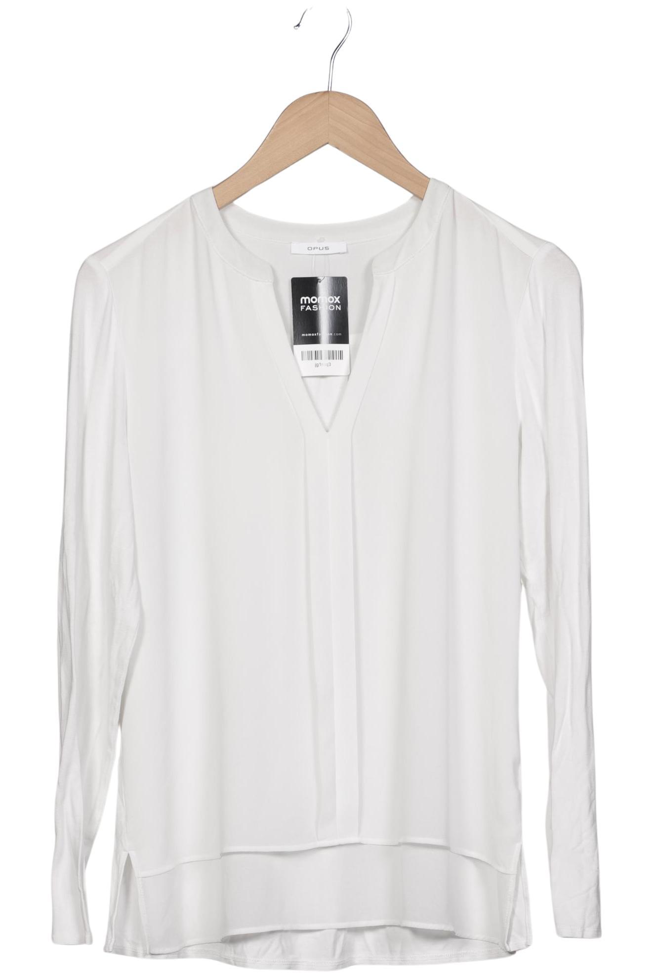 

Opus Damen Langarmshirt, weiß, Gr. 38