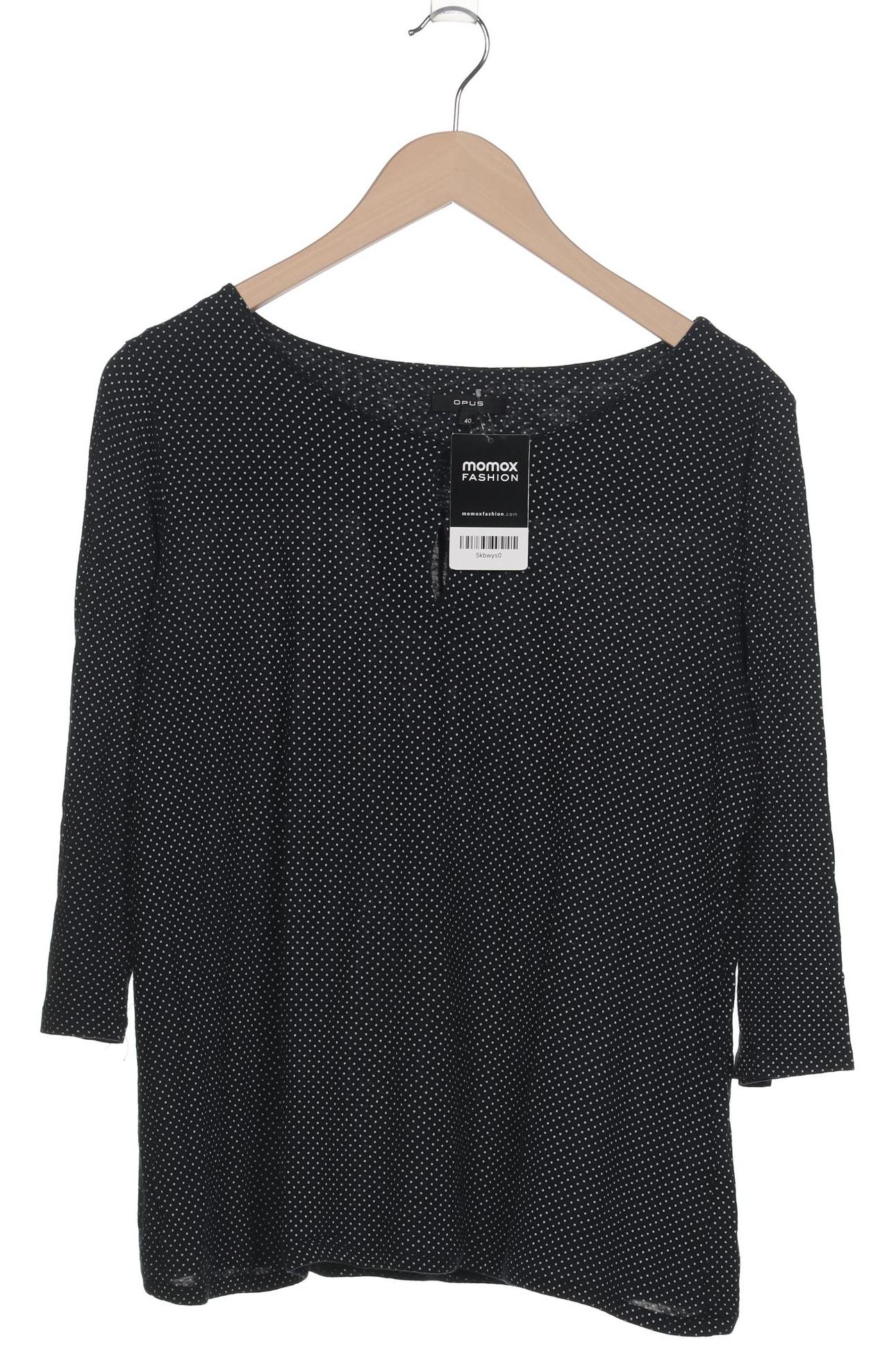 

Opus Damen Langarmshirt, schwarz, Gr. 40