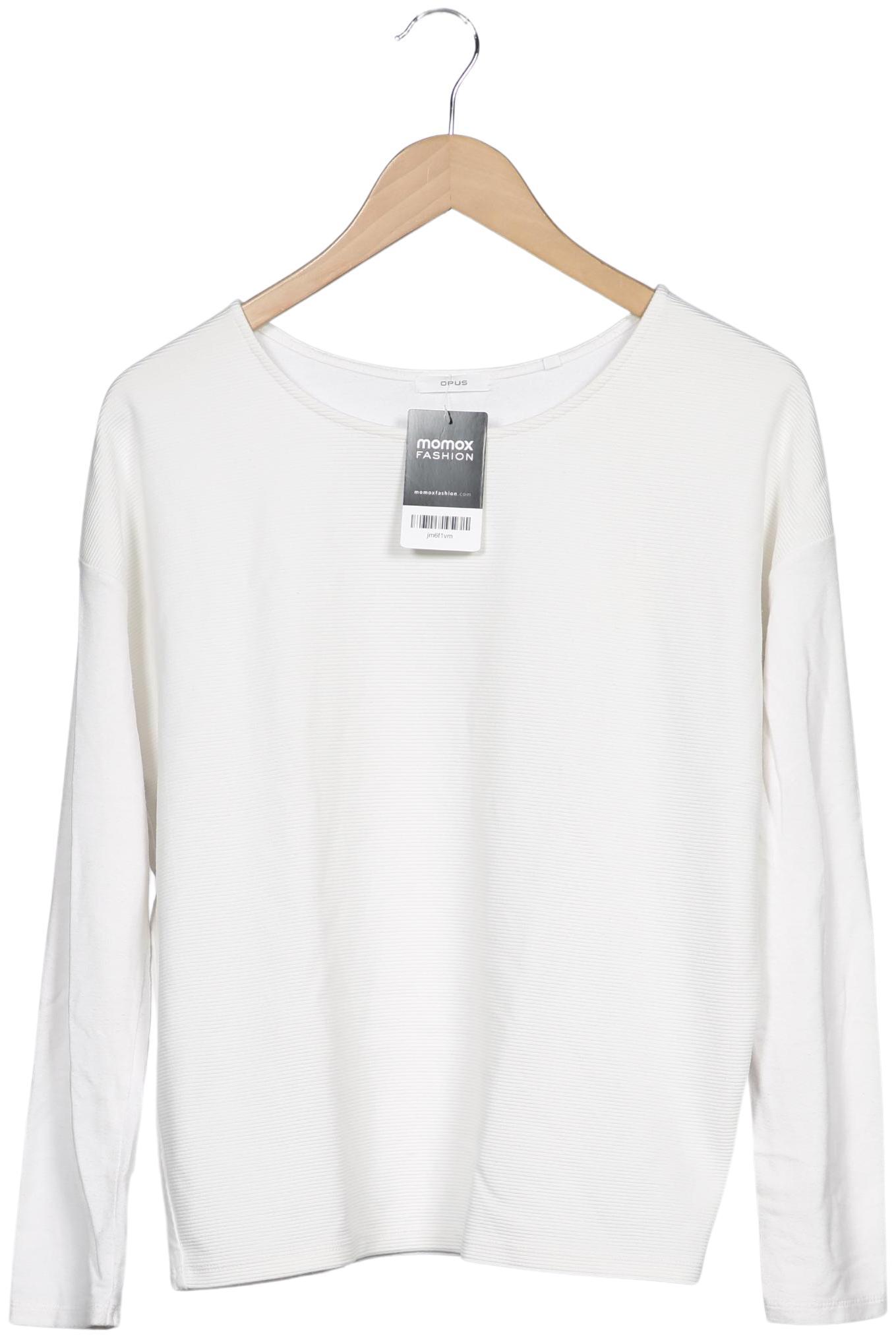

Opus Damen Langarmshirt, weiß, Gr. 36