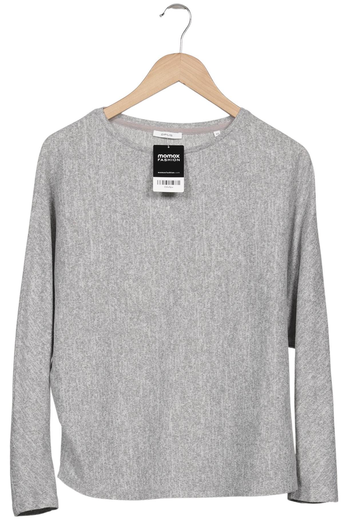 

Opus Damen Langarmshirt, grau, Gr. 40