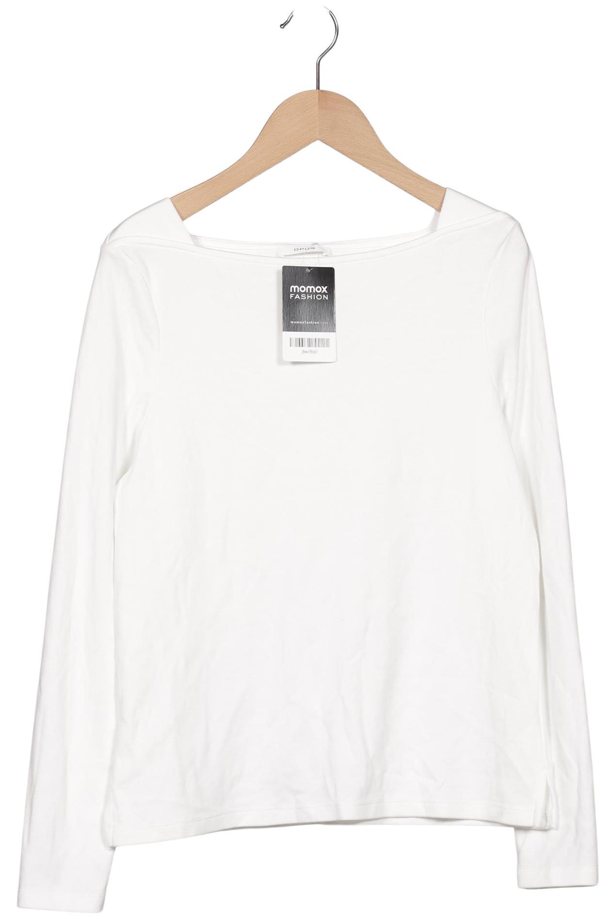 

Opus Damen Langarmshirt, weiß, Gr. 36