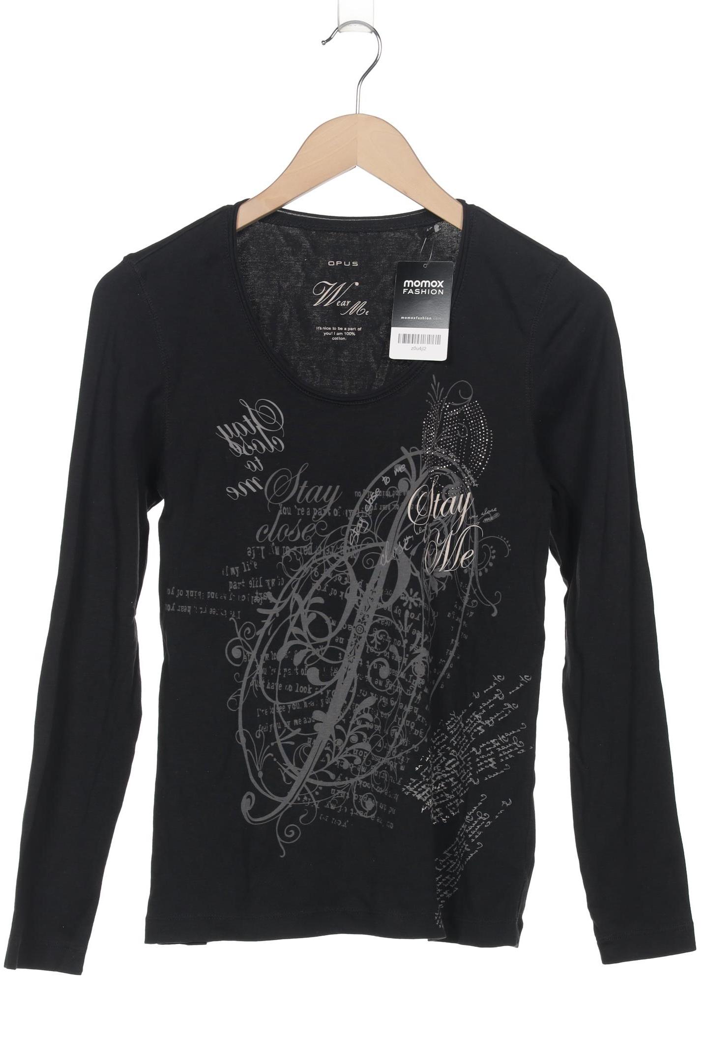 

Opus Damen Langarmshirt, schwarz, Gr. 40