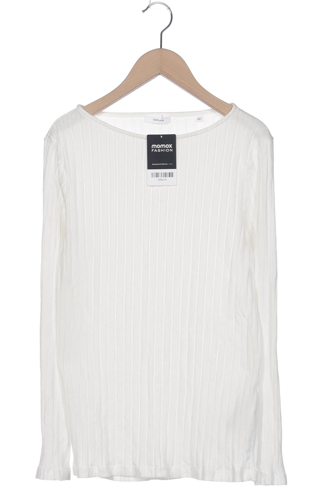 

Opus Damen Langarmshirt, weiß, Gr. 44