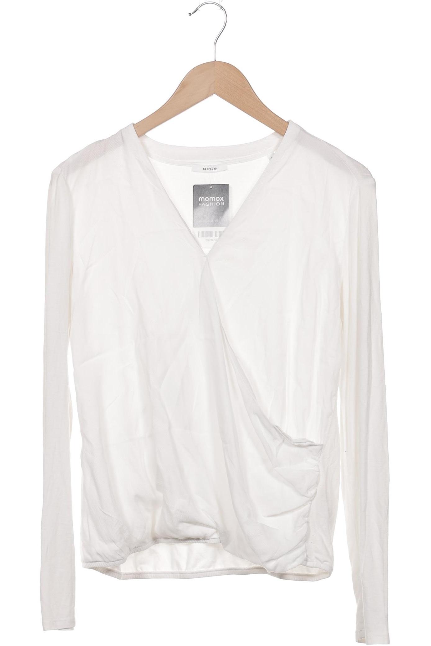 

Opus Damen Langarmshirt, weiß, Gr. 40