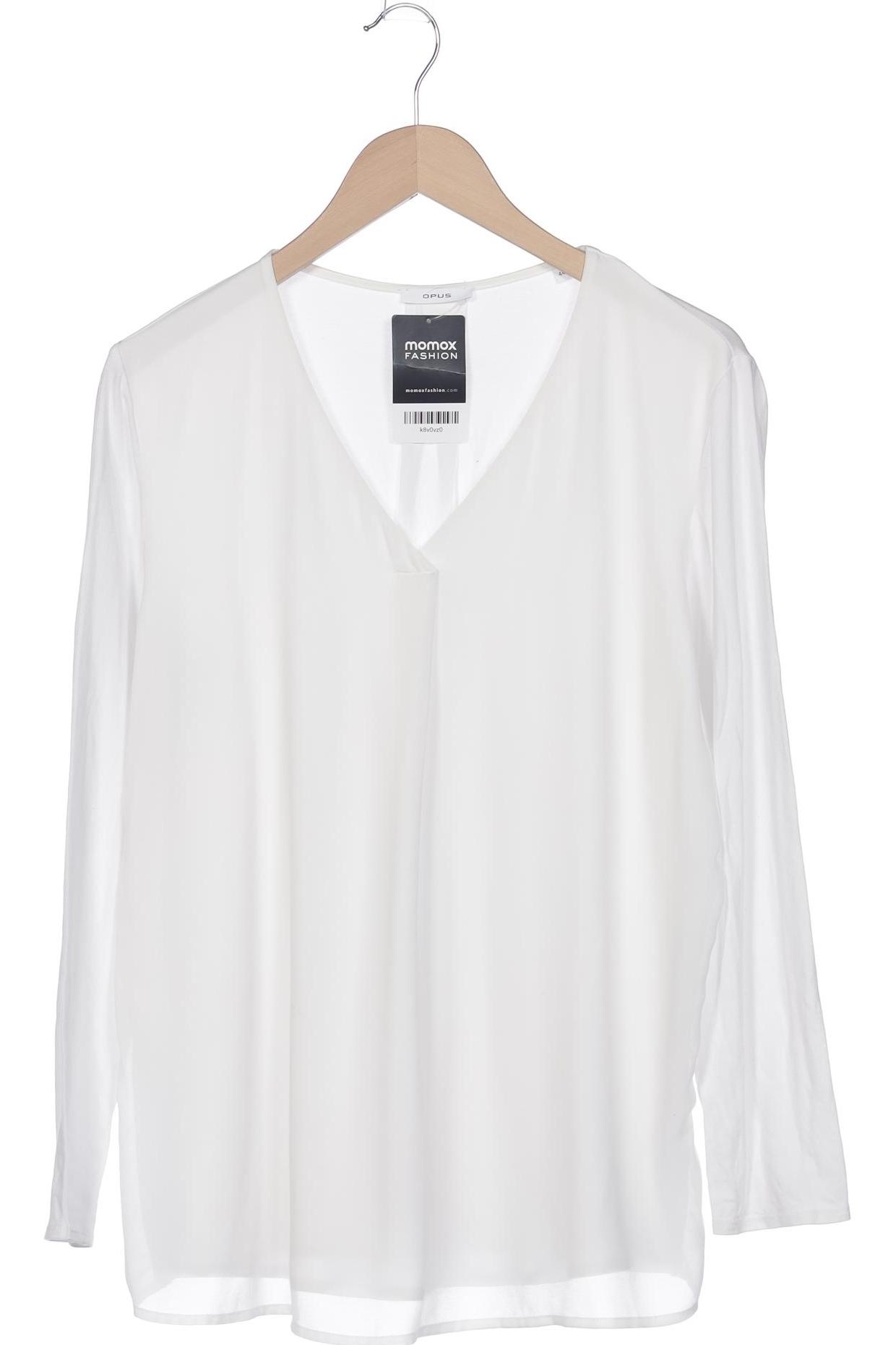 

Opus Damen Langarmshirt, weiß, Gr. 44