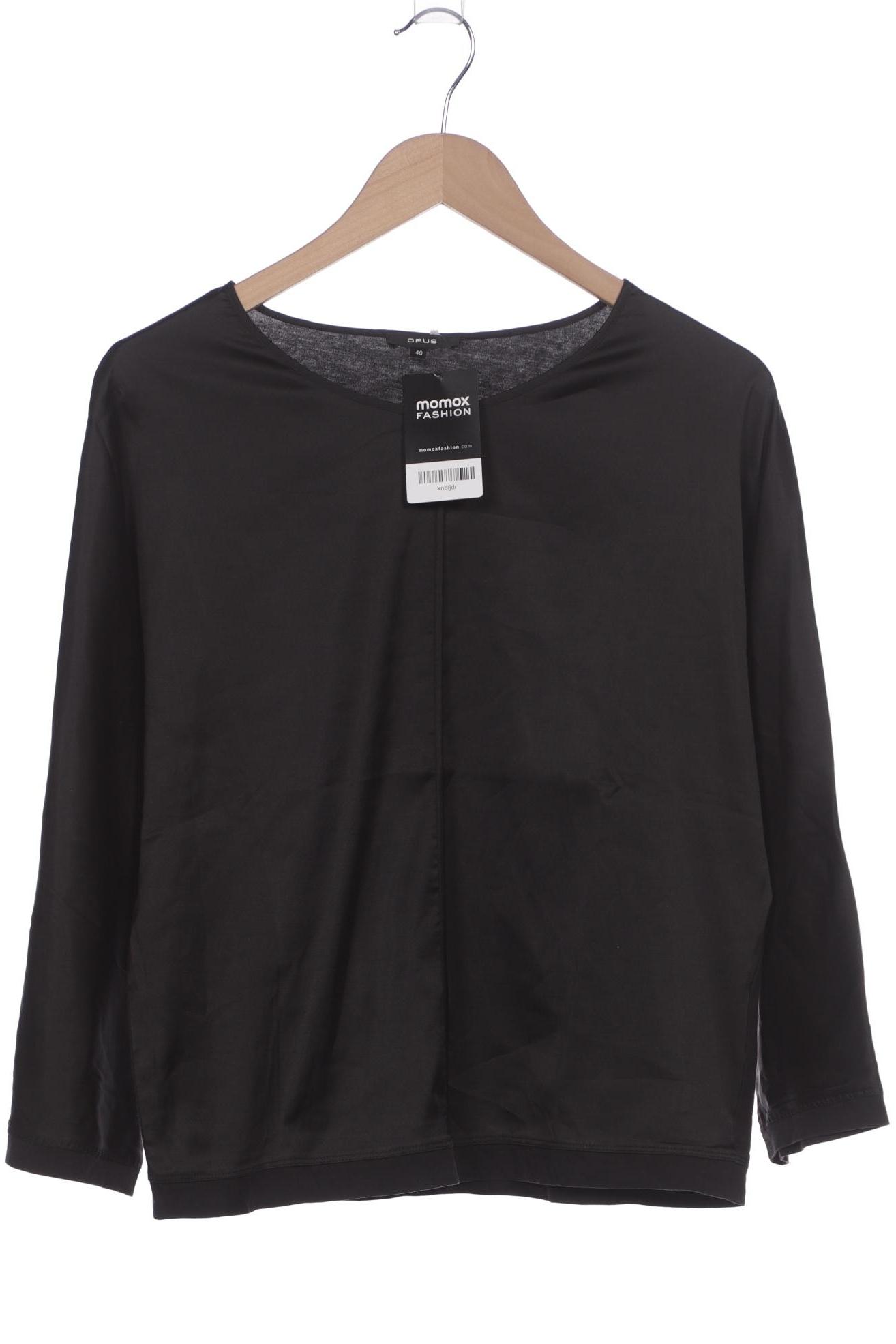 

Opus Damen Langarmshirt, schwarz, Gr. 40