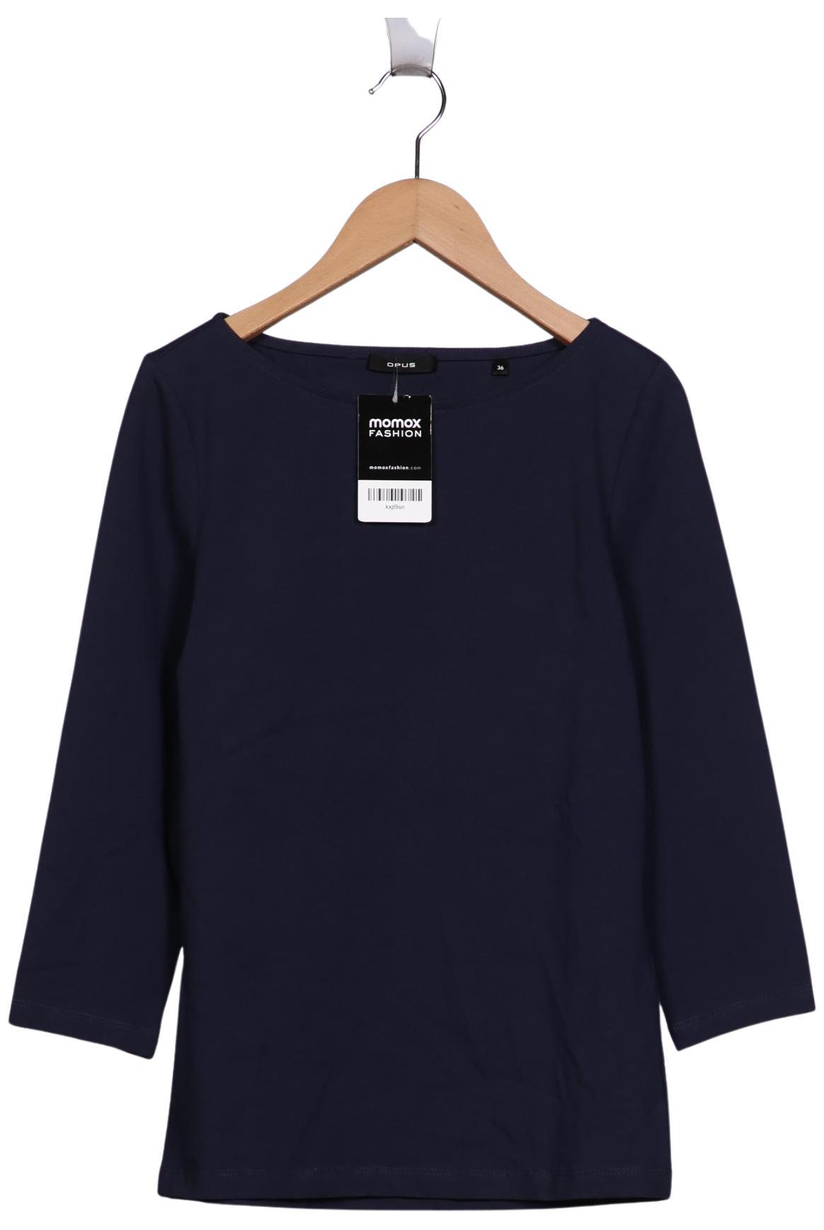 

Opus Damen Langarmshirt, marineblau, Gr. 36