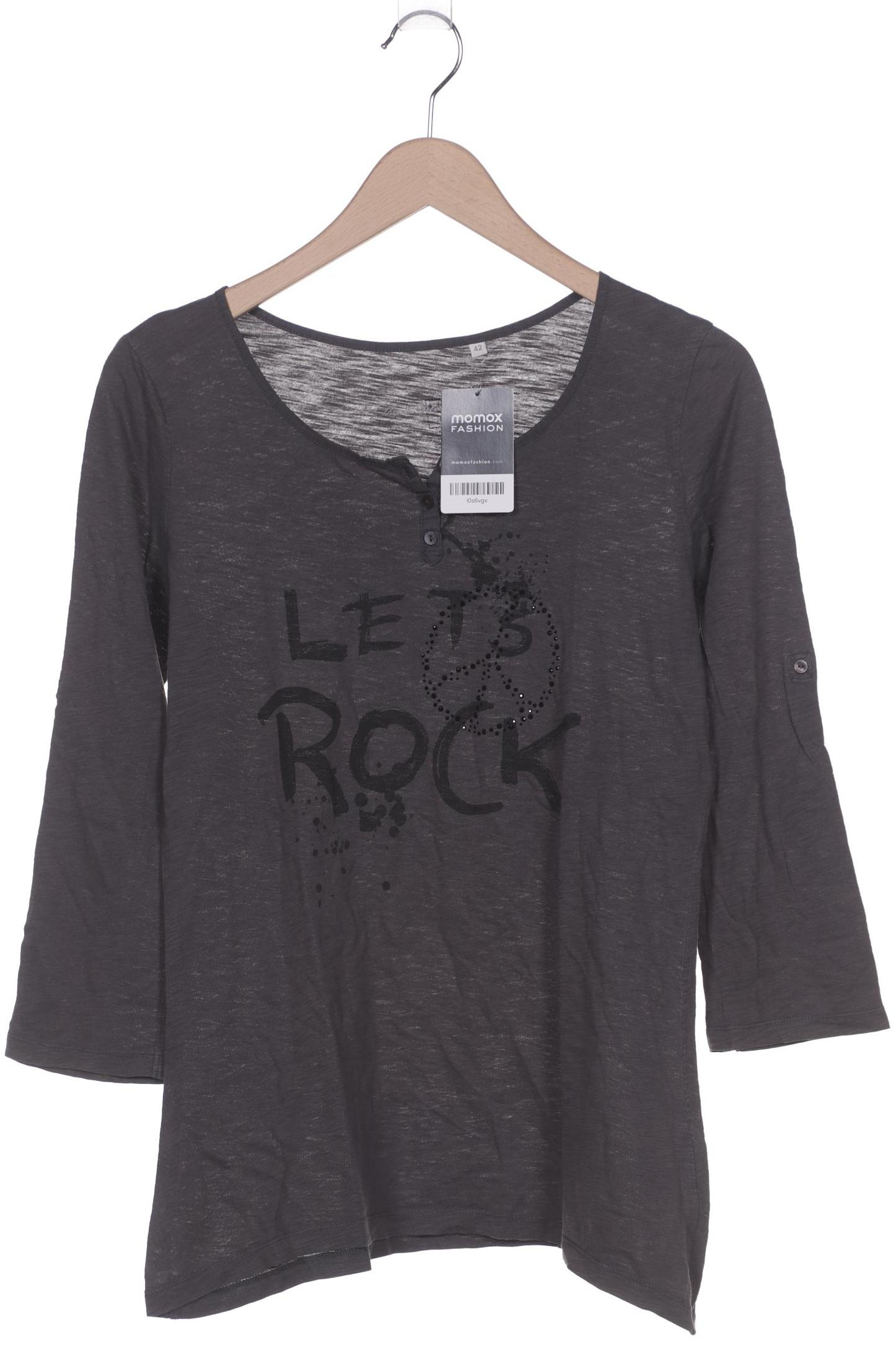 

Opus Damen Langarmshirt, grau, Gr. 42
