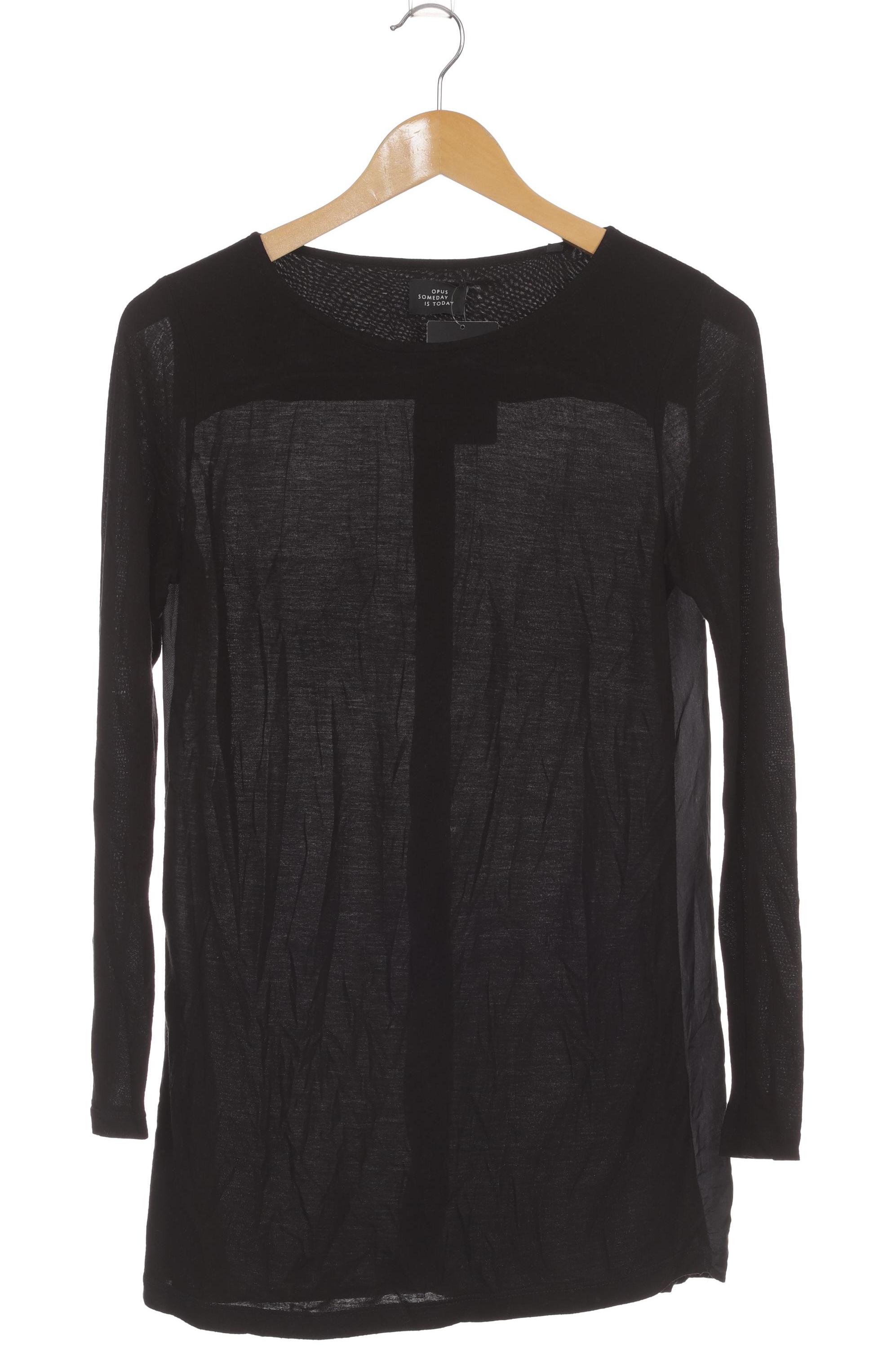 

Opus Damen Langarmshirt, schwarz, Gr. 36