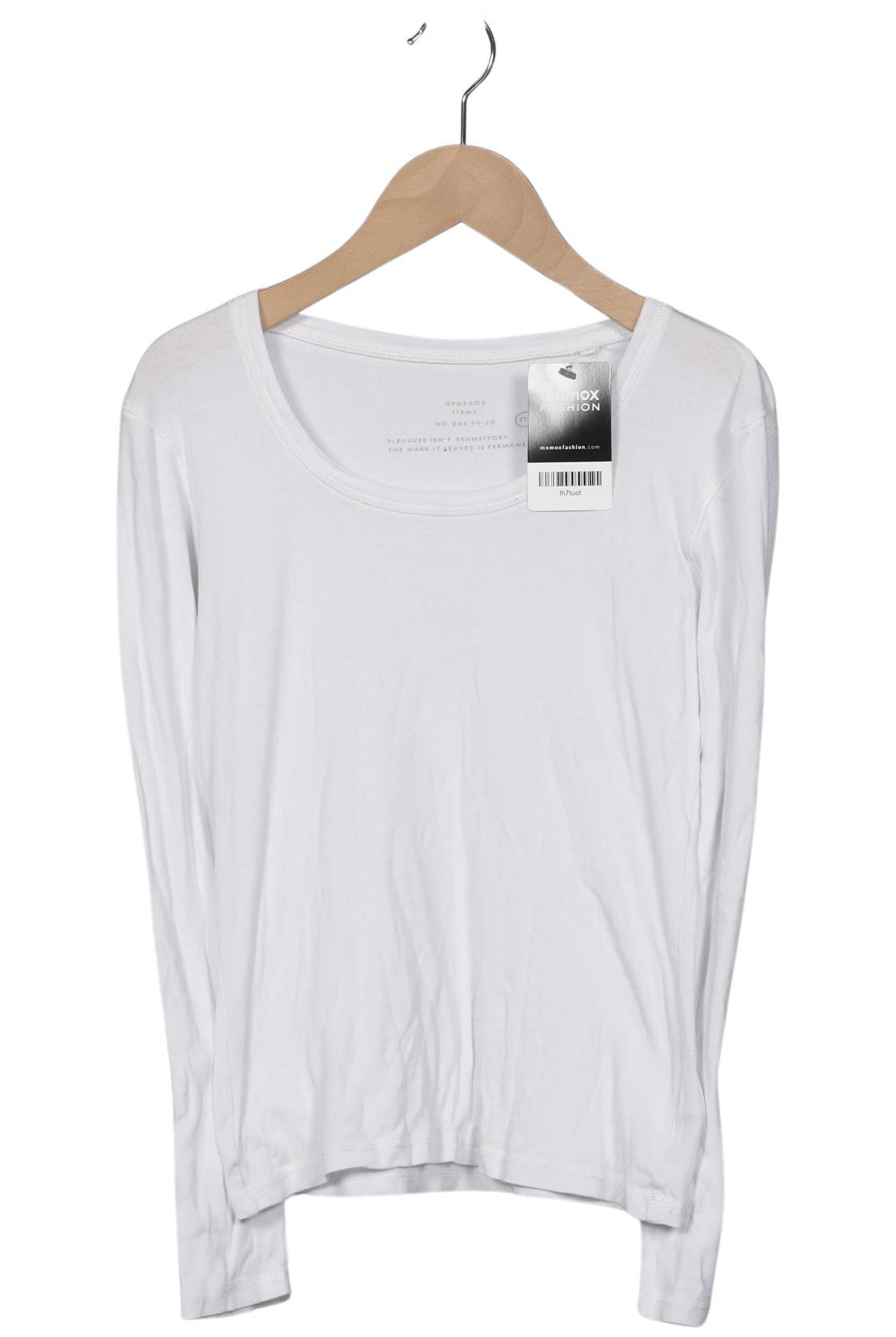 

Opus Damen Langarmshirt, weiß, Gr. 36
