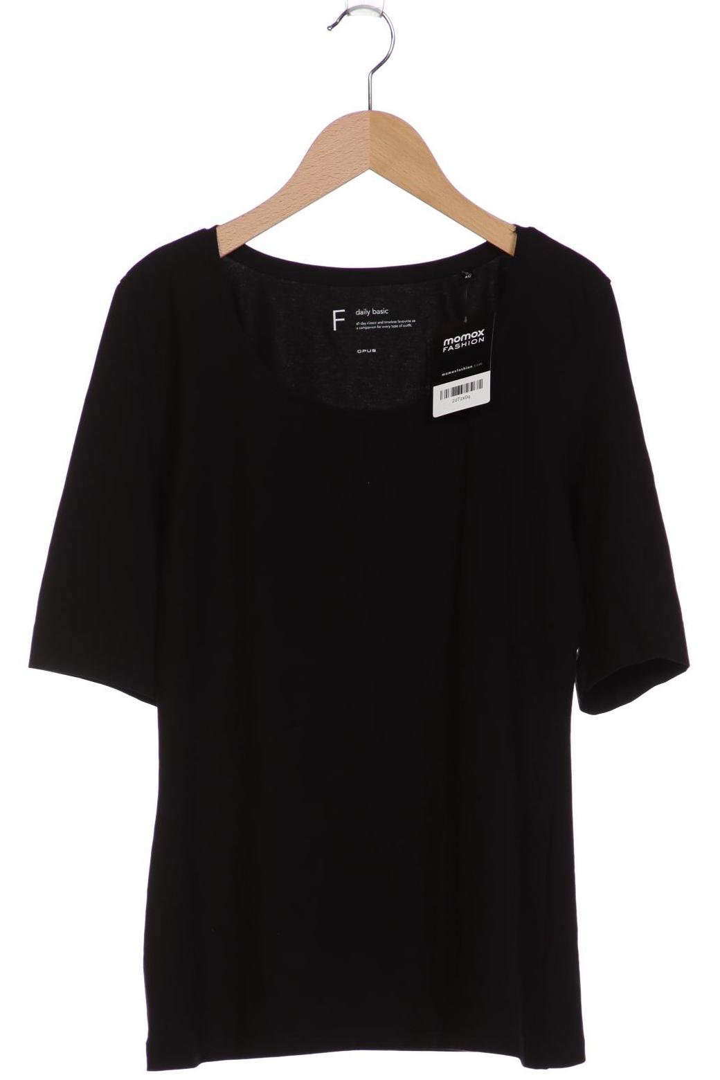 

Opus Damen Langarmshirt, schwarz, Gr. 40