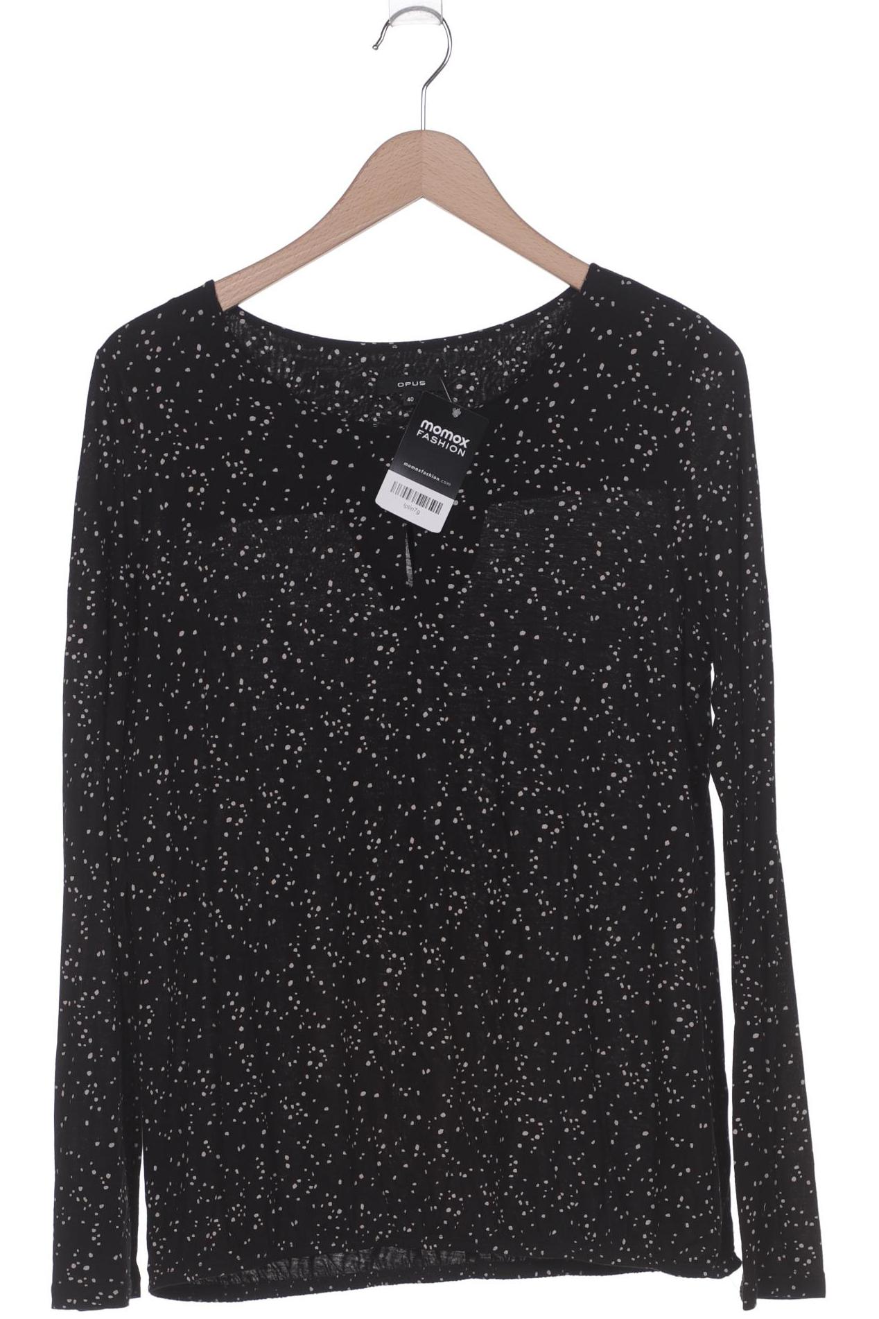 

Opus Damen Langarmshirt, schwarz, Gr. 40