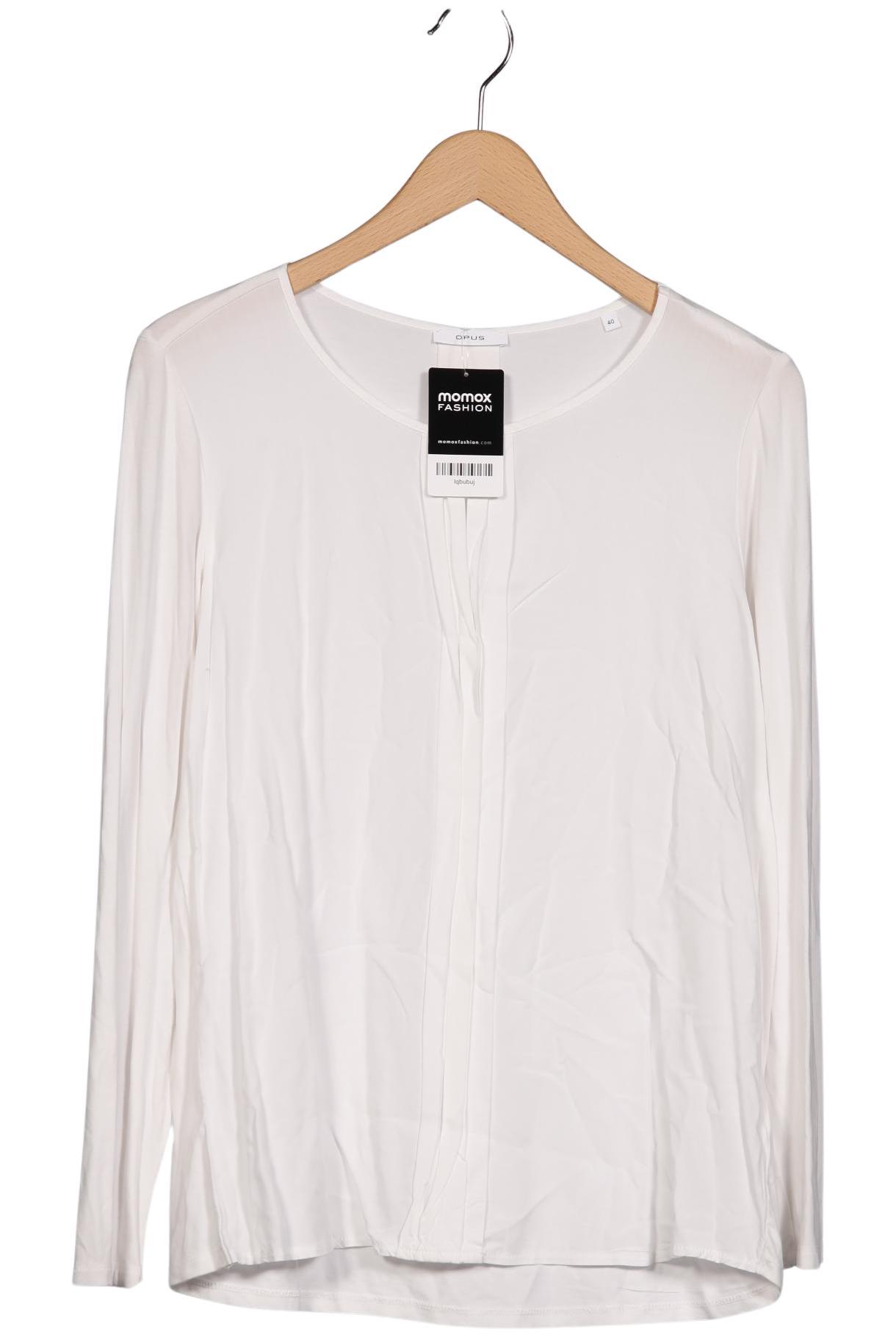 

Opus Damen Langarmshirt, weiß, Gr. 40