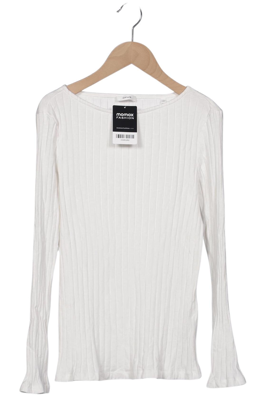 

Opus Damen Langarmshirt, weiß, Gr. 42