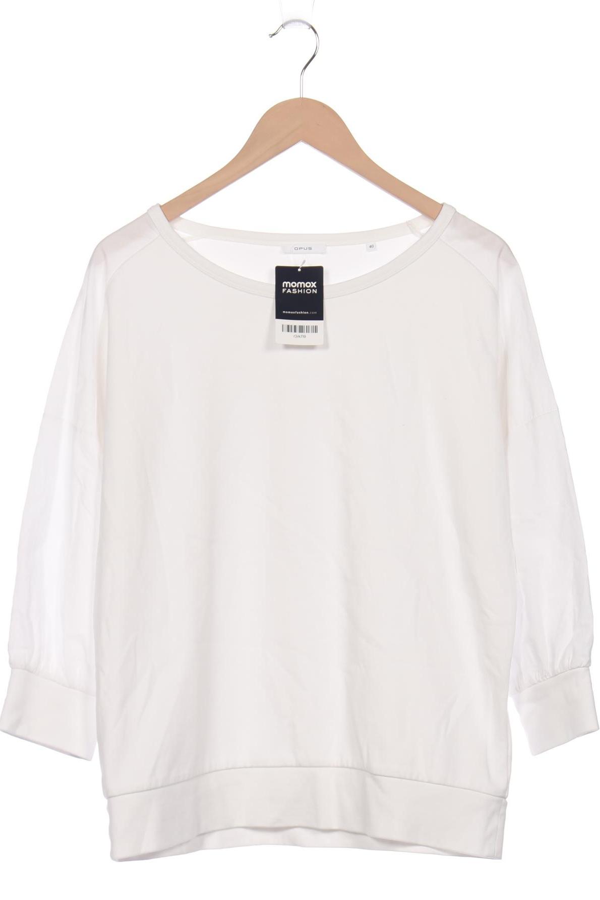 

Opus Damen Langarmshirt, weiß, Gr. 40