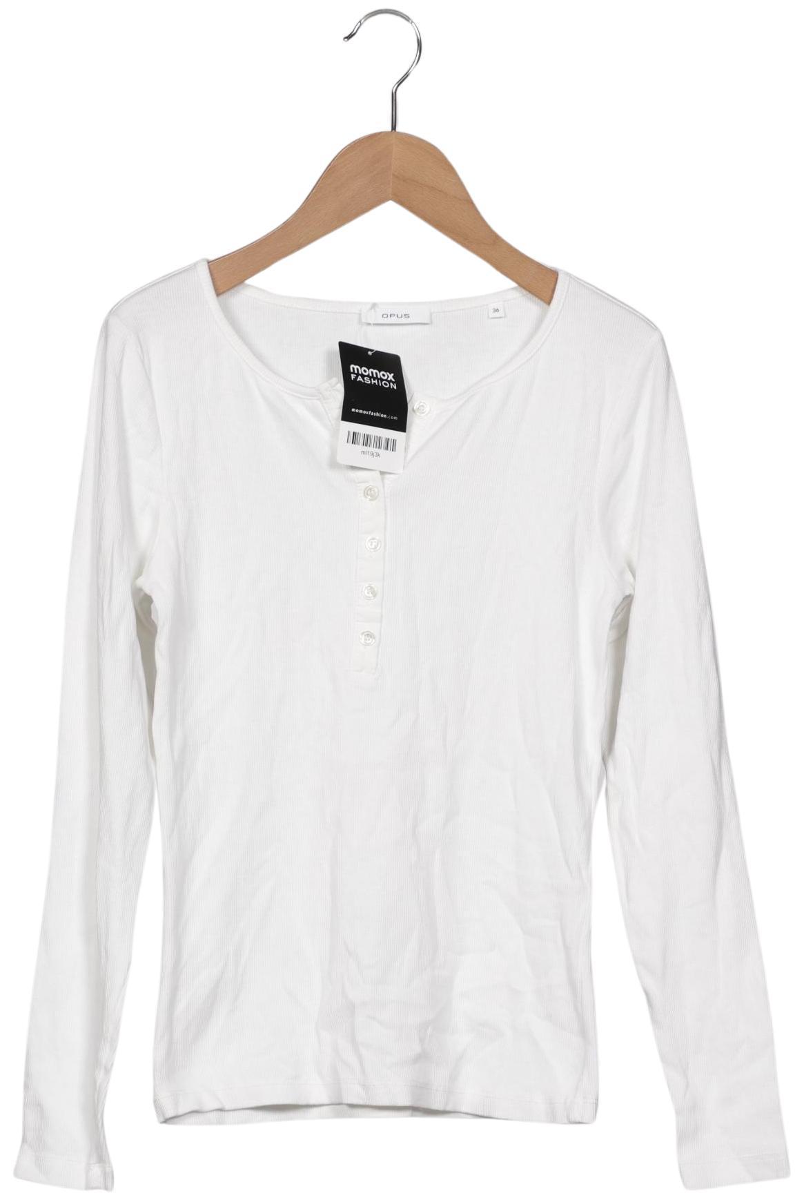 

Opus Damen Langarmshirt, weiß, Gr. 36