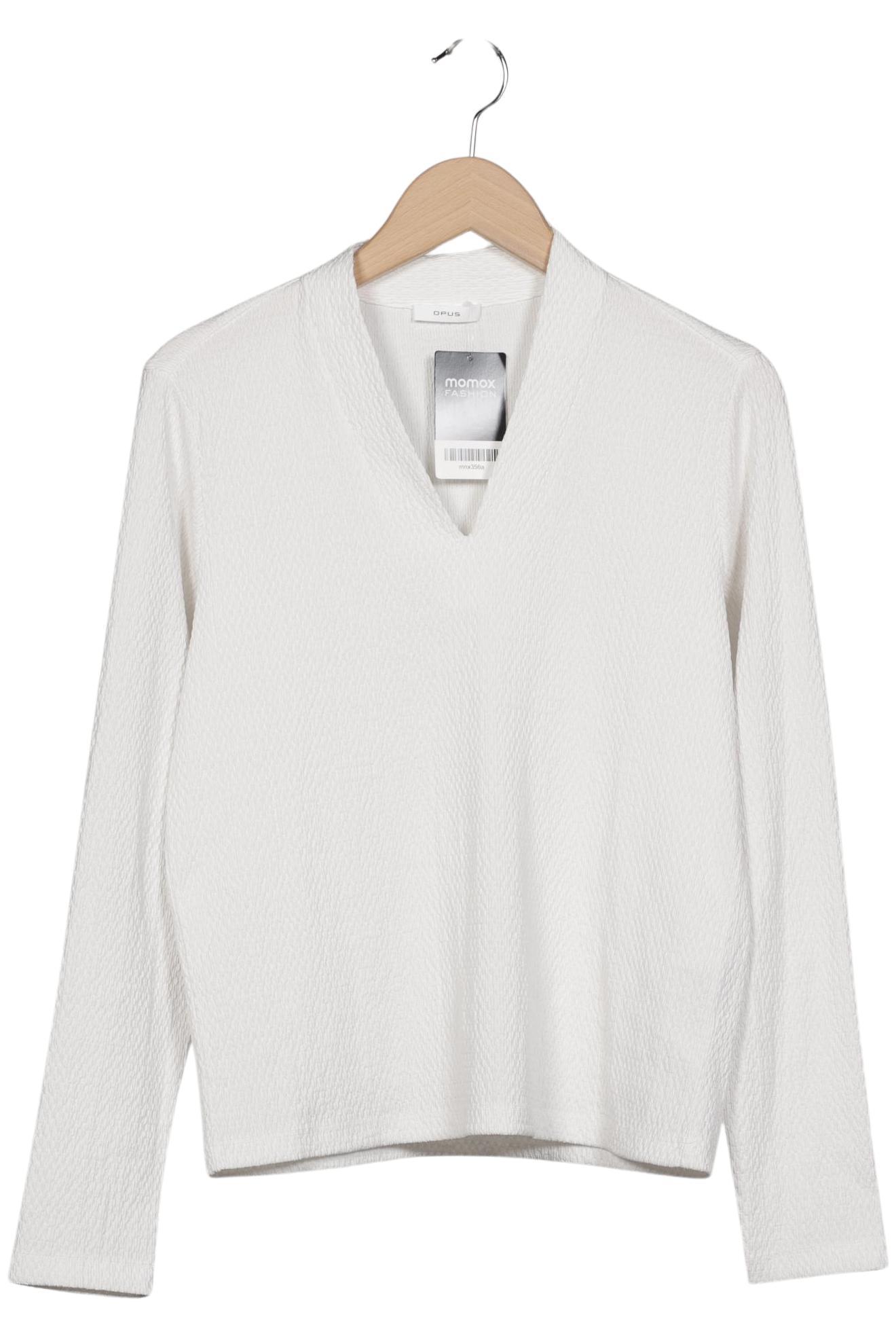 

Opus Damen Langarmshirt, weiß, Gr. 38