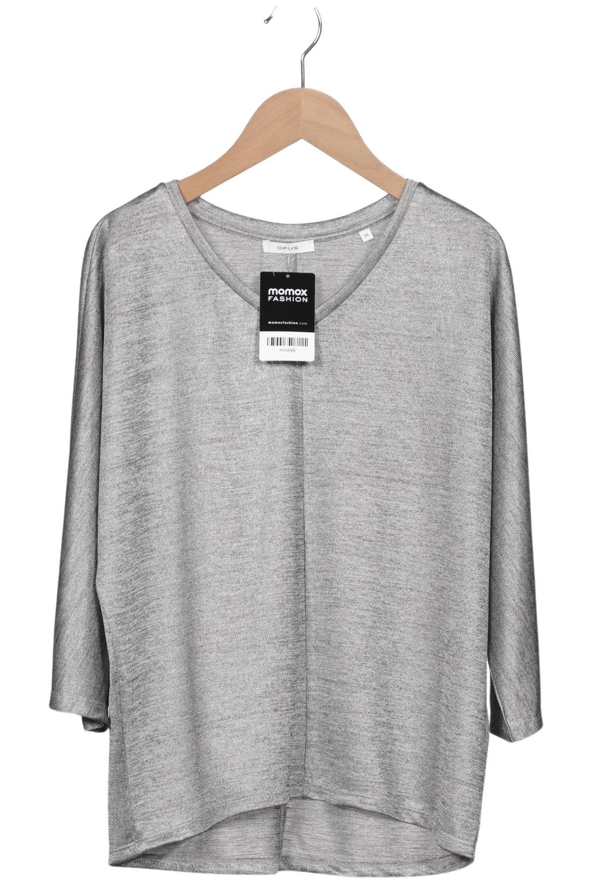 

Opus Damen Langarmshirt, grau, Gr. 36