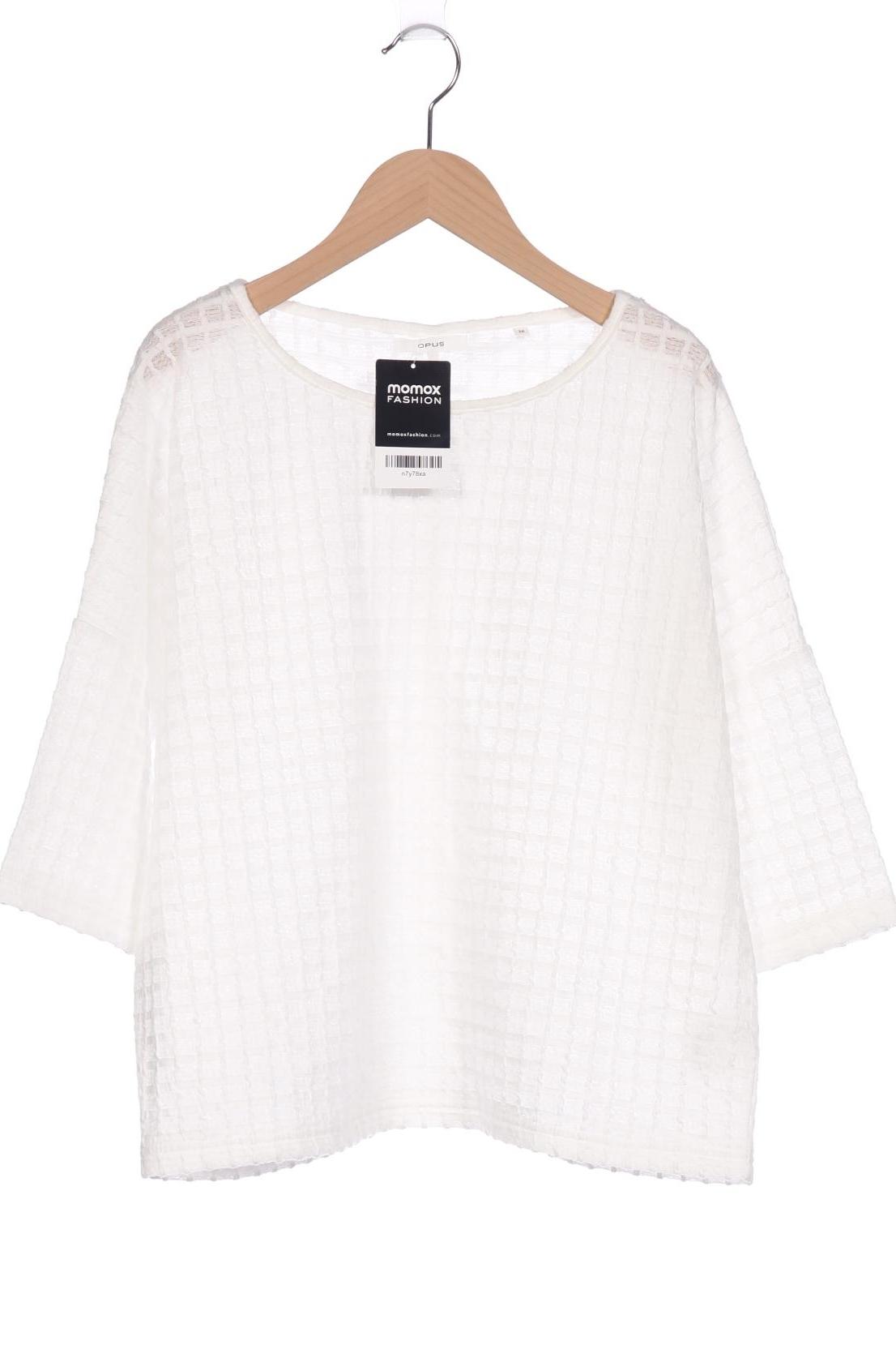 

Opus Damen Langarmshirt, weiß, Gr. 36