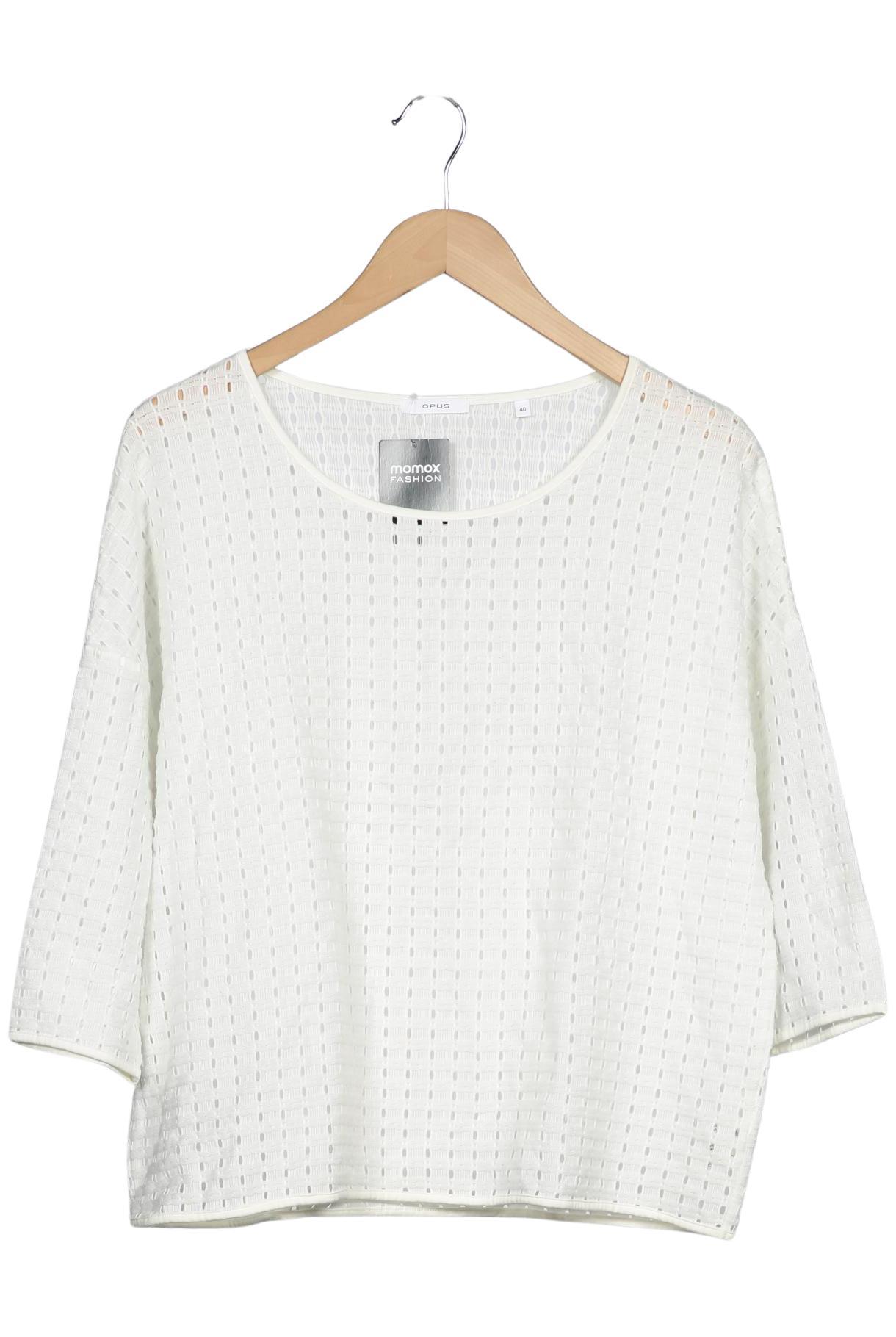 

Opus Damen Langarmshirt, weiß, Gr. 40