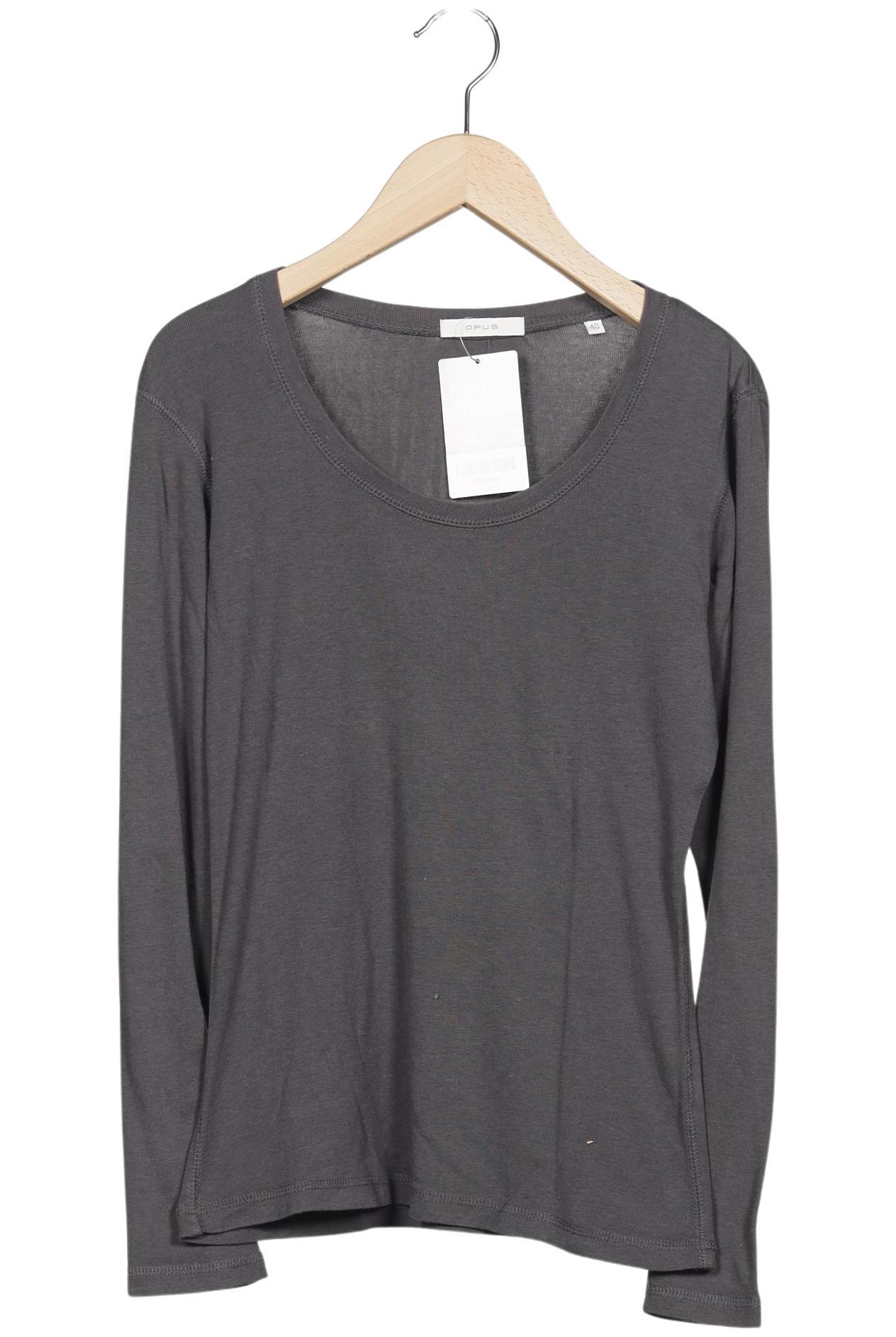 

Opus Damen Langarmshirt, grau, Gr. 40