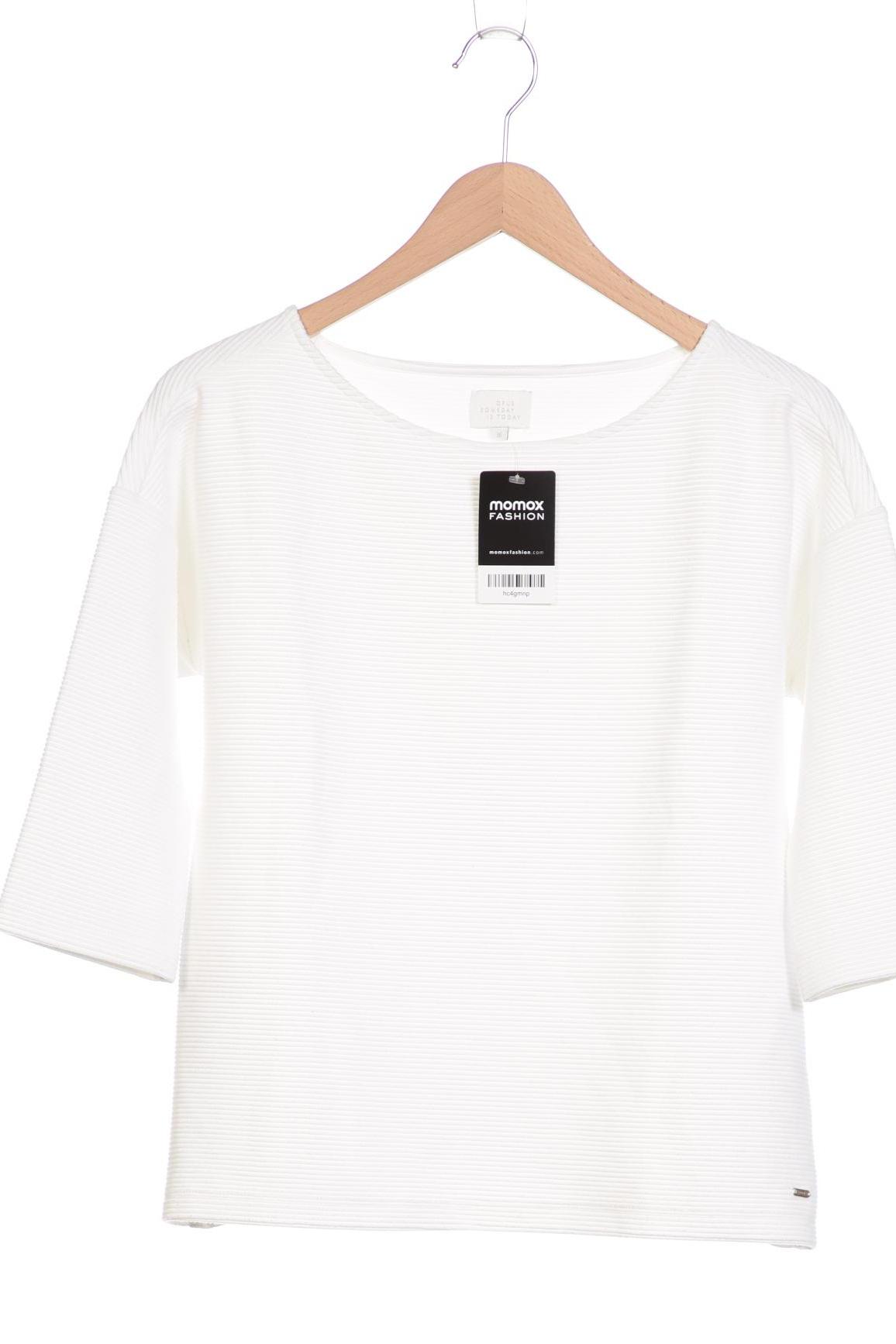 

Opus Damen Langarmshirt, weiß, Gr. 36