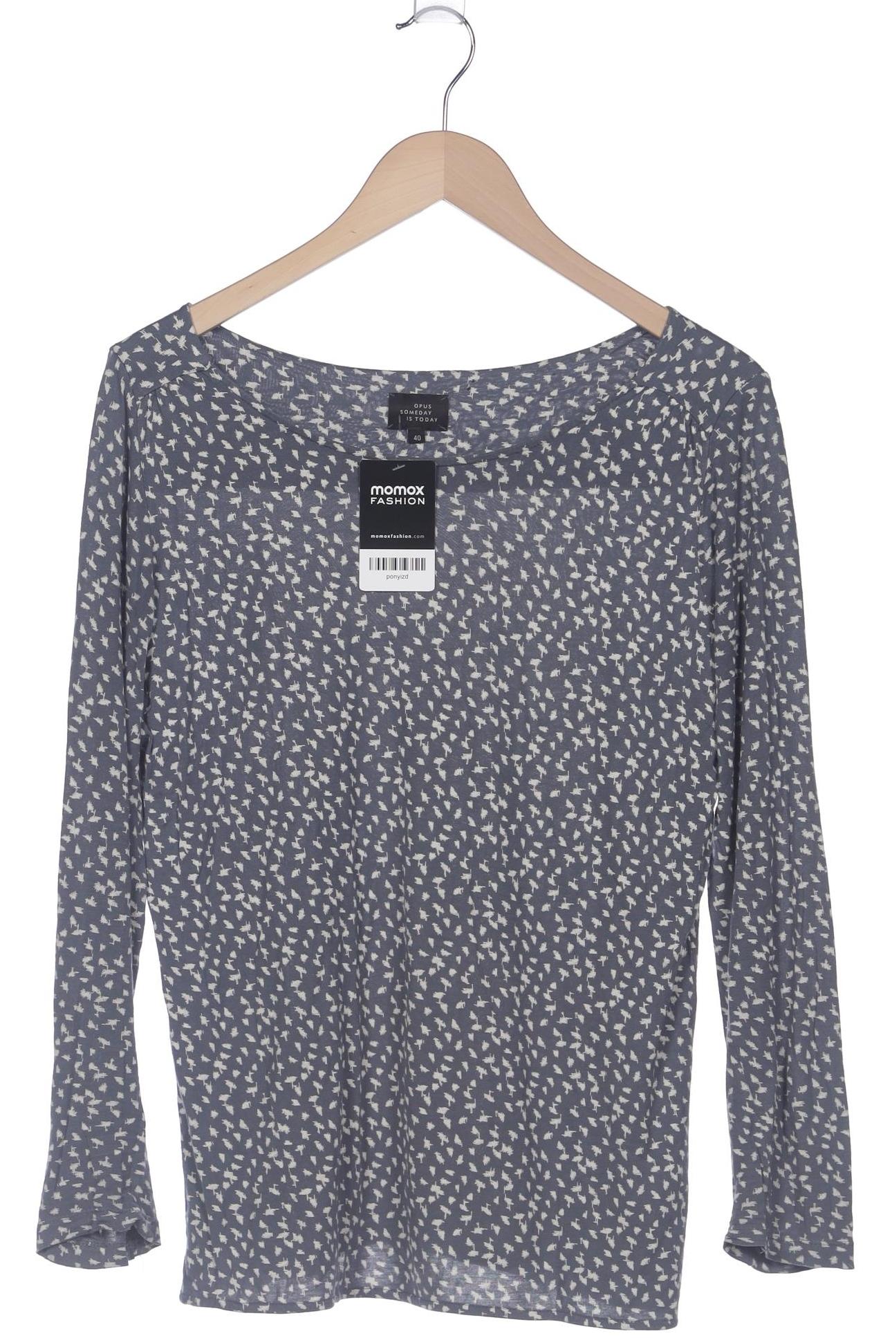 

Opus Damen Langarmshirt, blau, Gr. 40