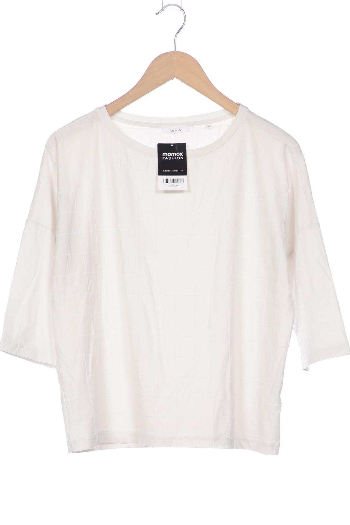 

Opus Damen Langarmshirt, weiß, Gr. 40