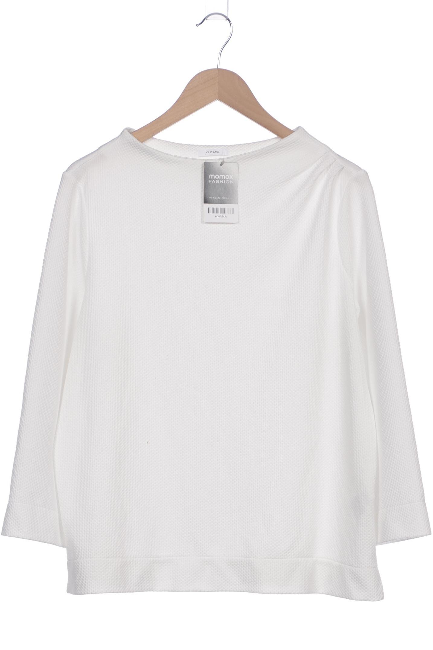 

Opus Damen Langarmshirt, weiß, Gr. 42