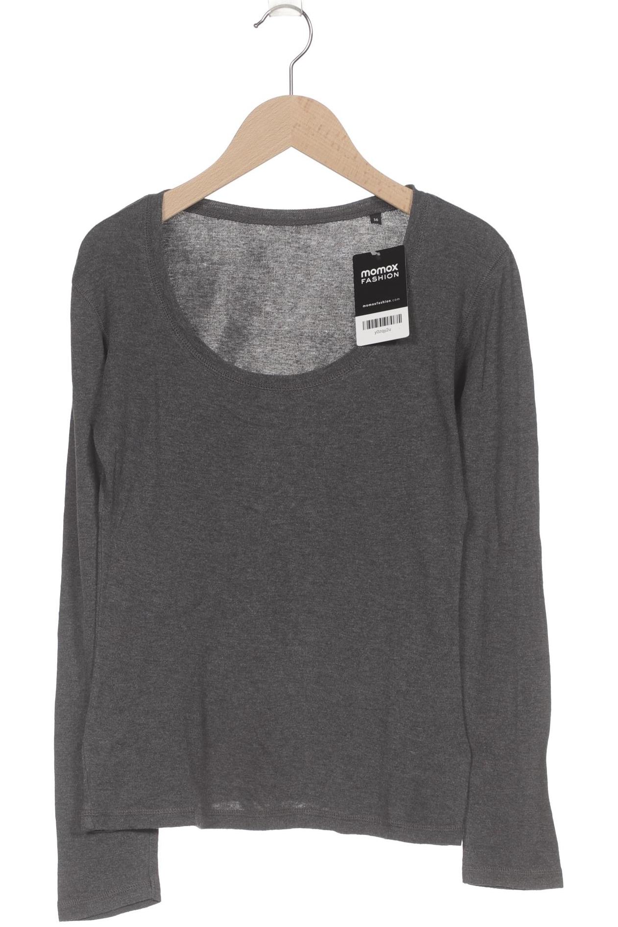 

Opus Damen Langarmshirt, grau, Gr. 36