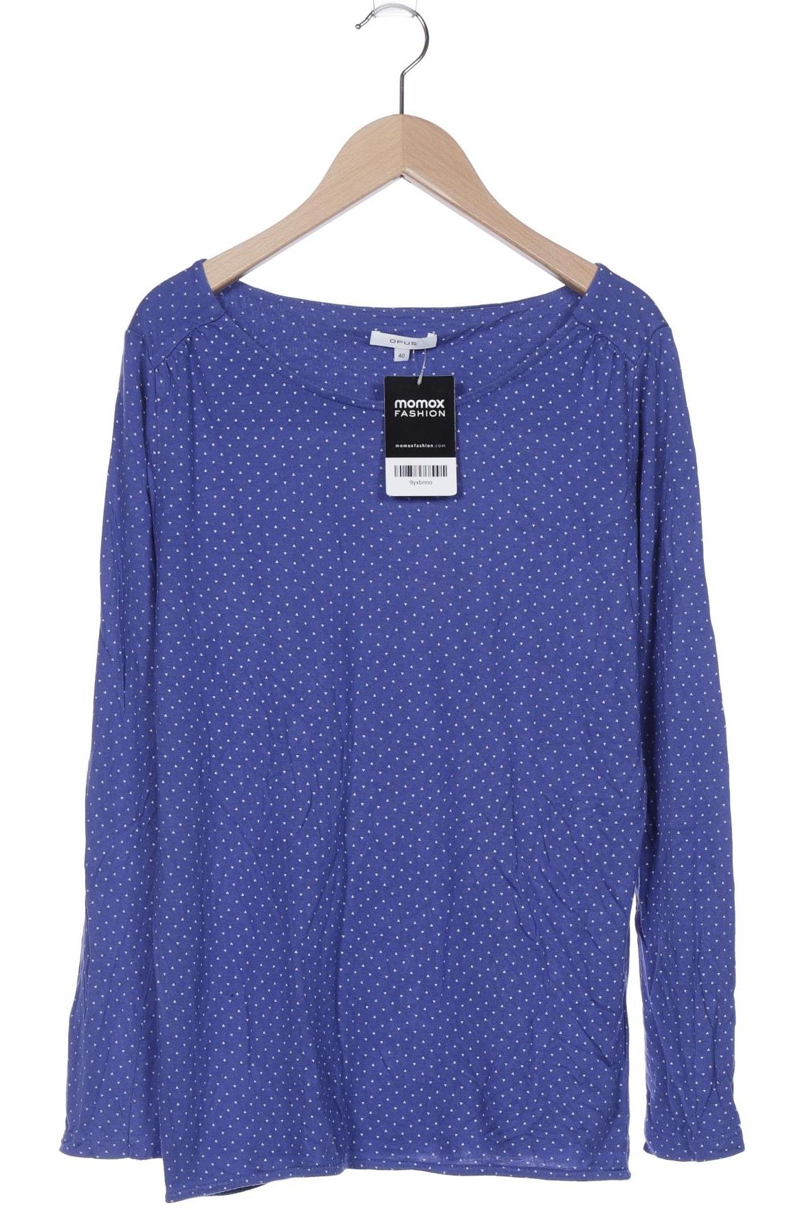 

Opus Damen Langarmshirt, blau, Gr. 40