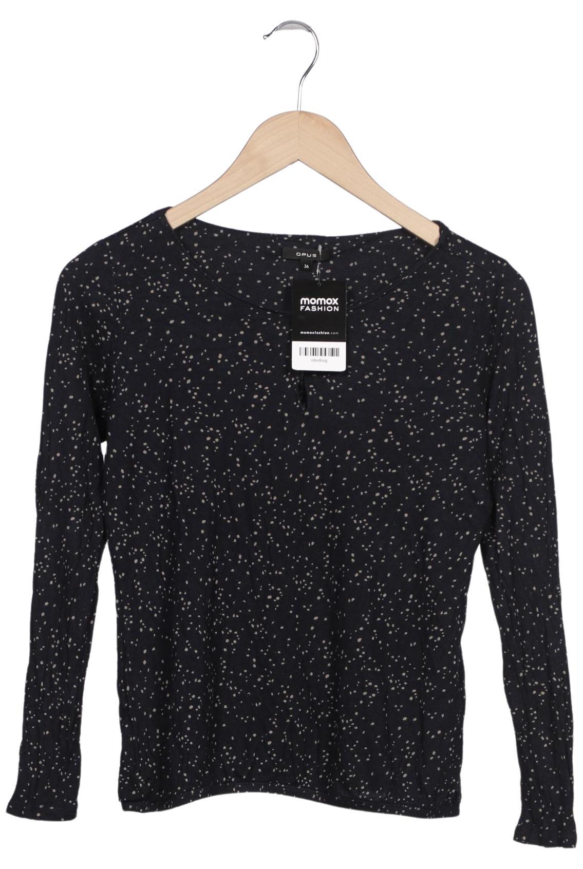 

Opus Damen Langarmshirt, marineblau, Gr. 36