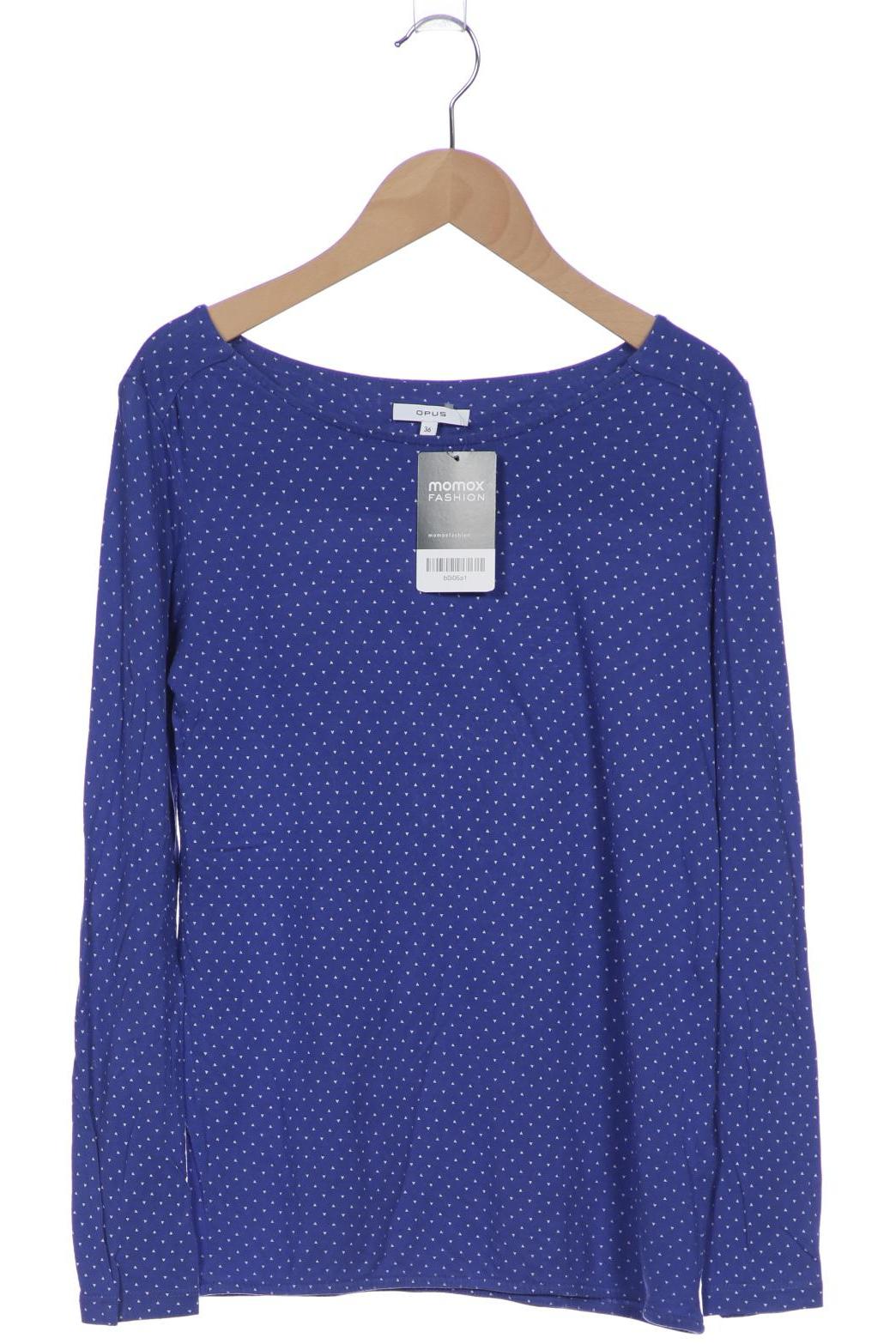 

Opus Damen Langarmshirt, blau, Gr. 36