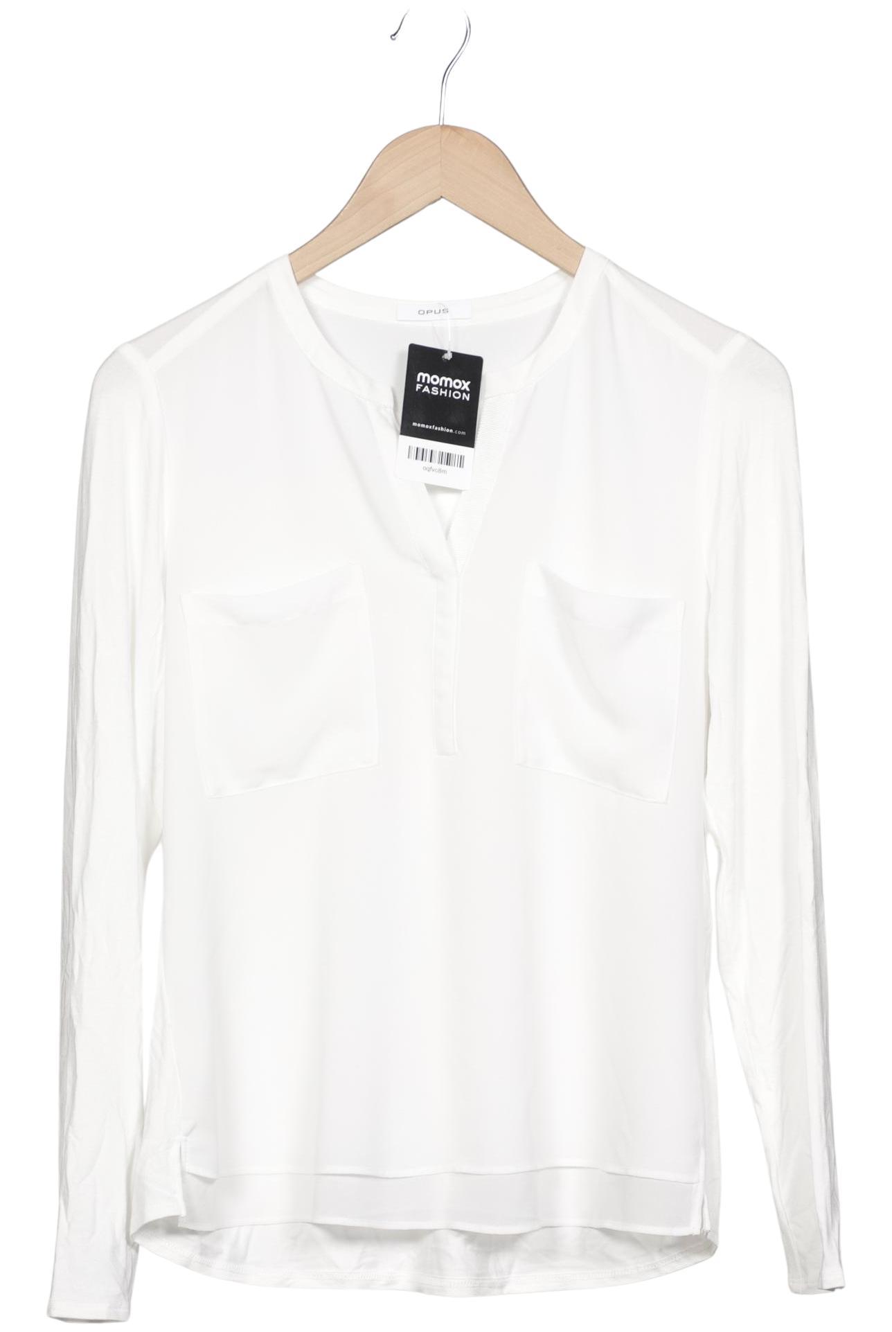 

Opus Damen Langarmshirt, weiß, Gr. 36