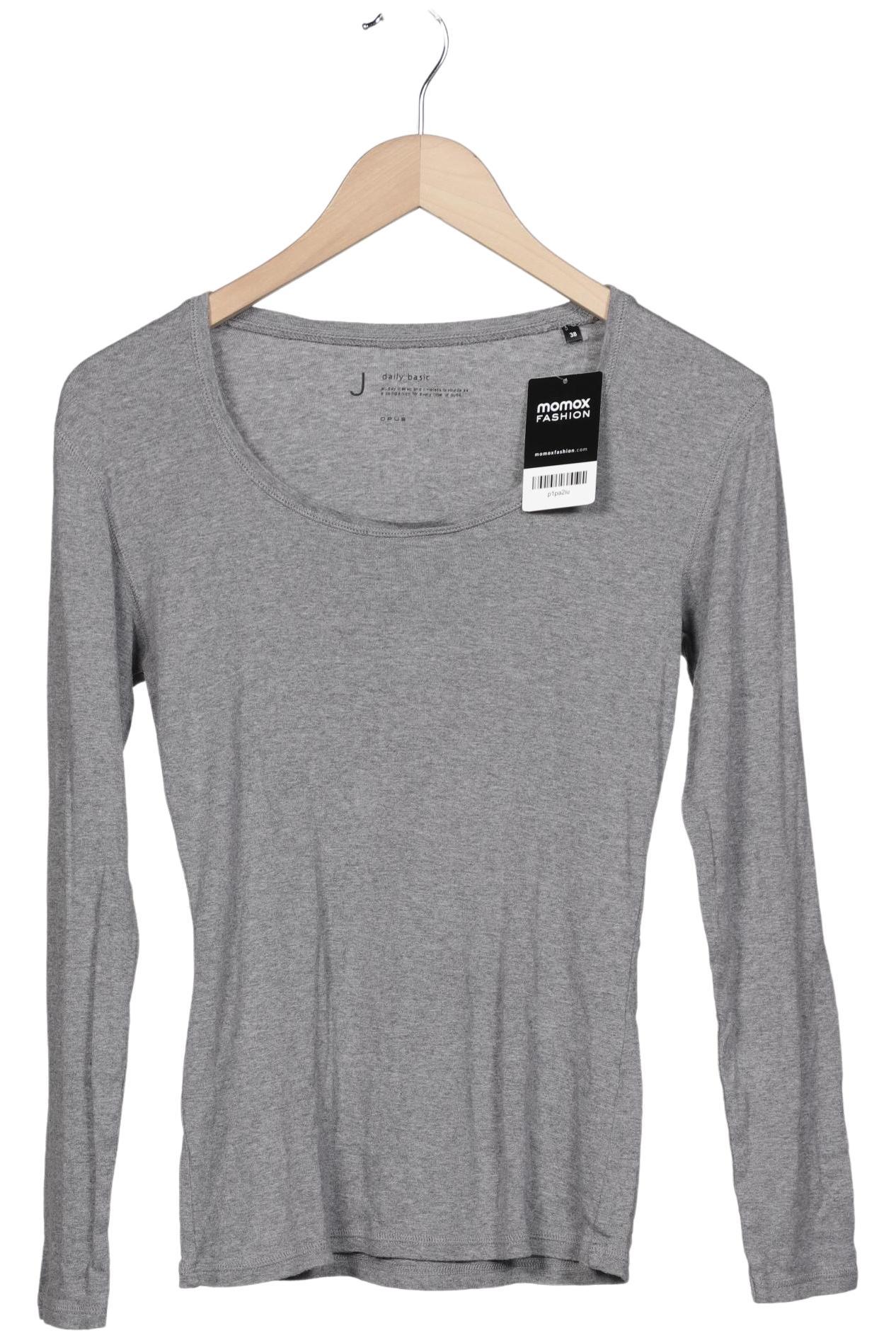 

Opus Damen Langarmshirt, grau, Gr. 38