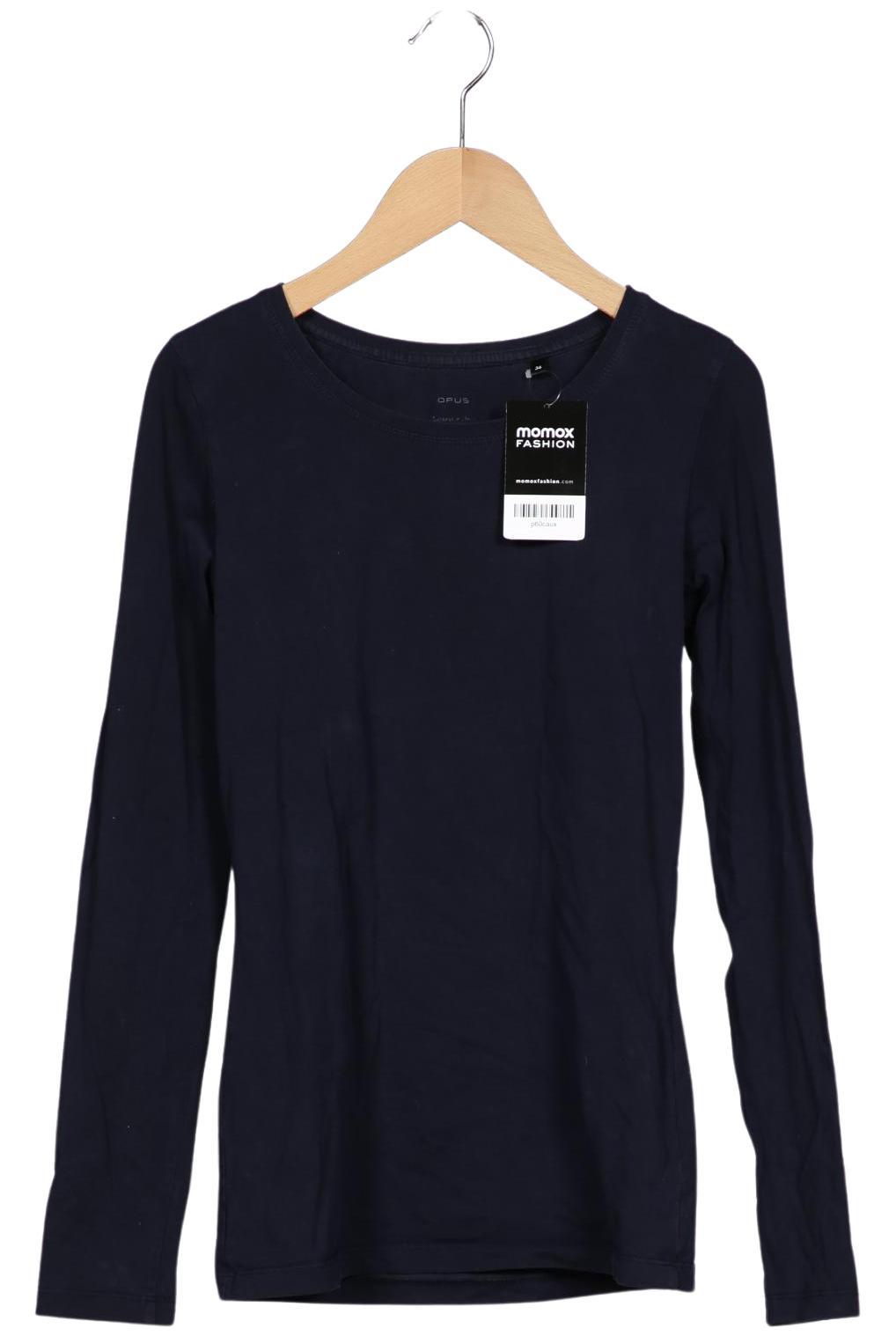 

Opus Damen Langarmshirt, marineblau, Gr. 36