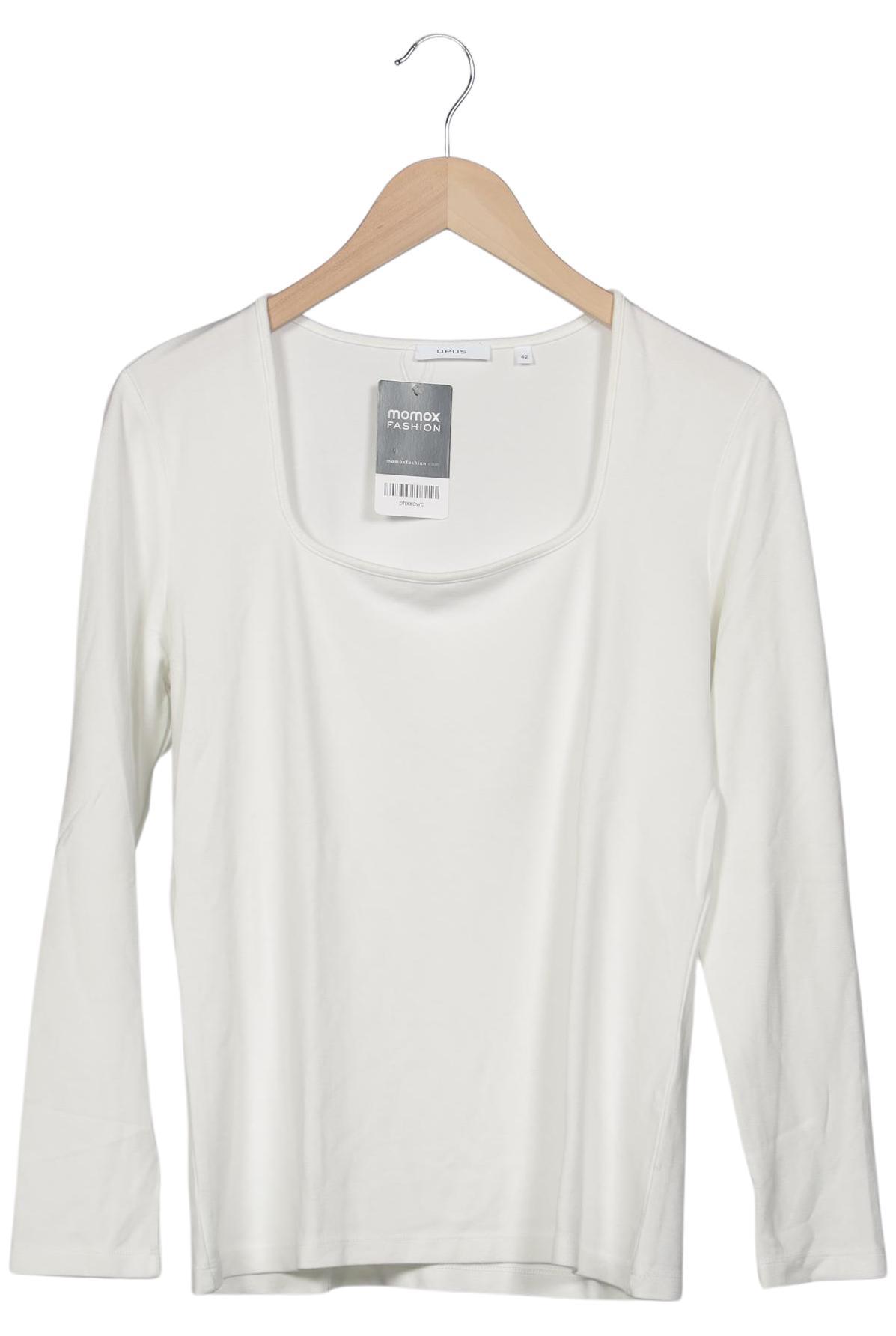 

Opus Damen Langarmshirt, weiß, Gr. 42