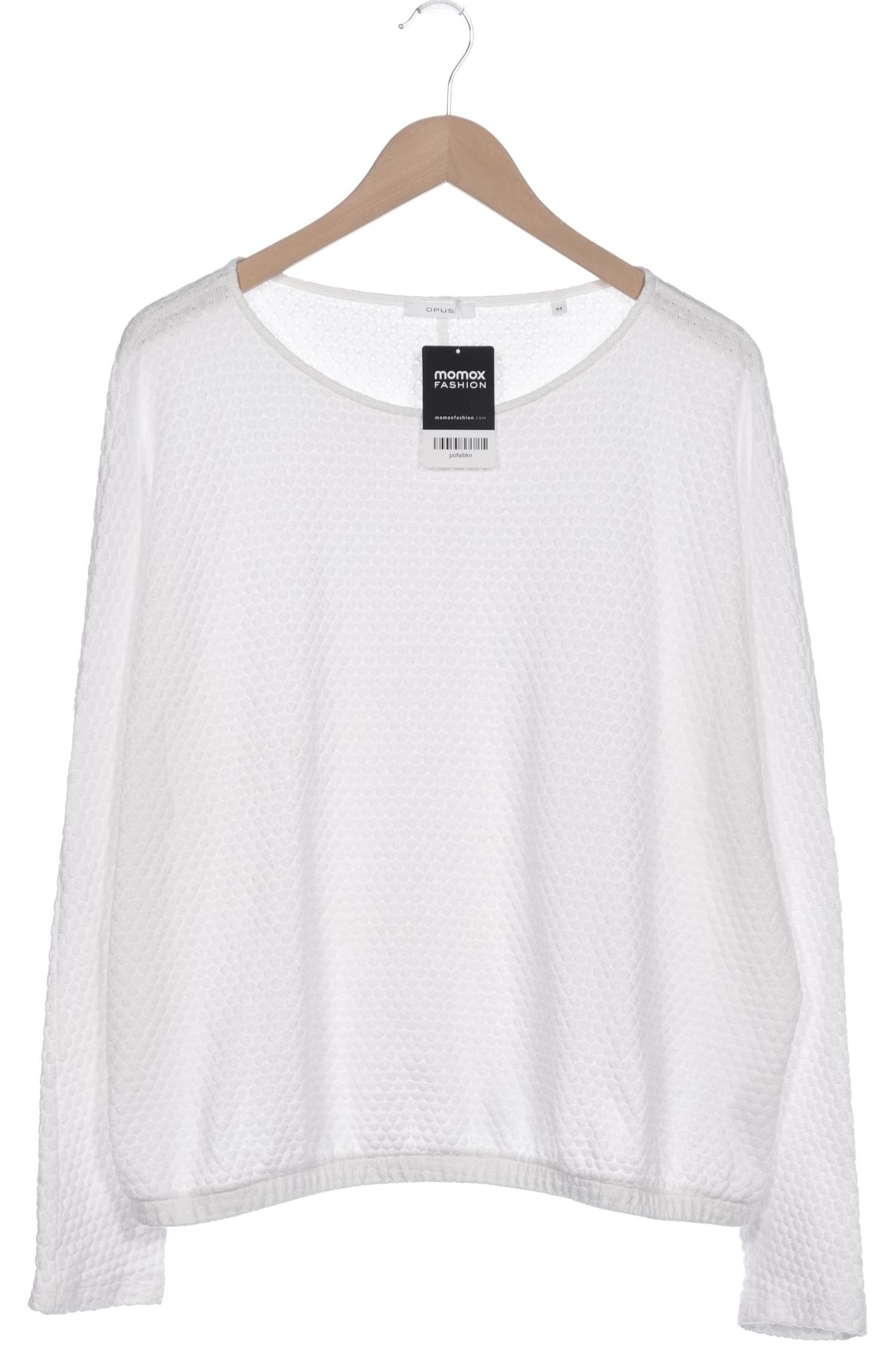 

Opus Damen Langarmshirt, weiß, Gr. 44