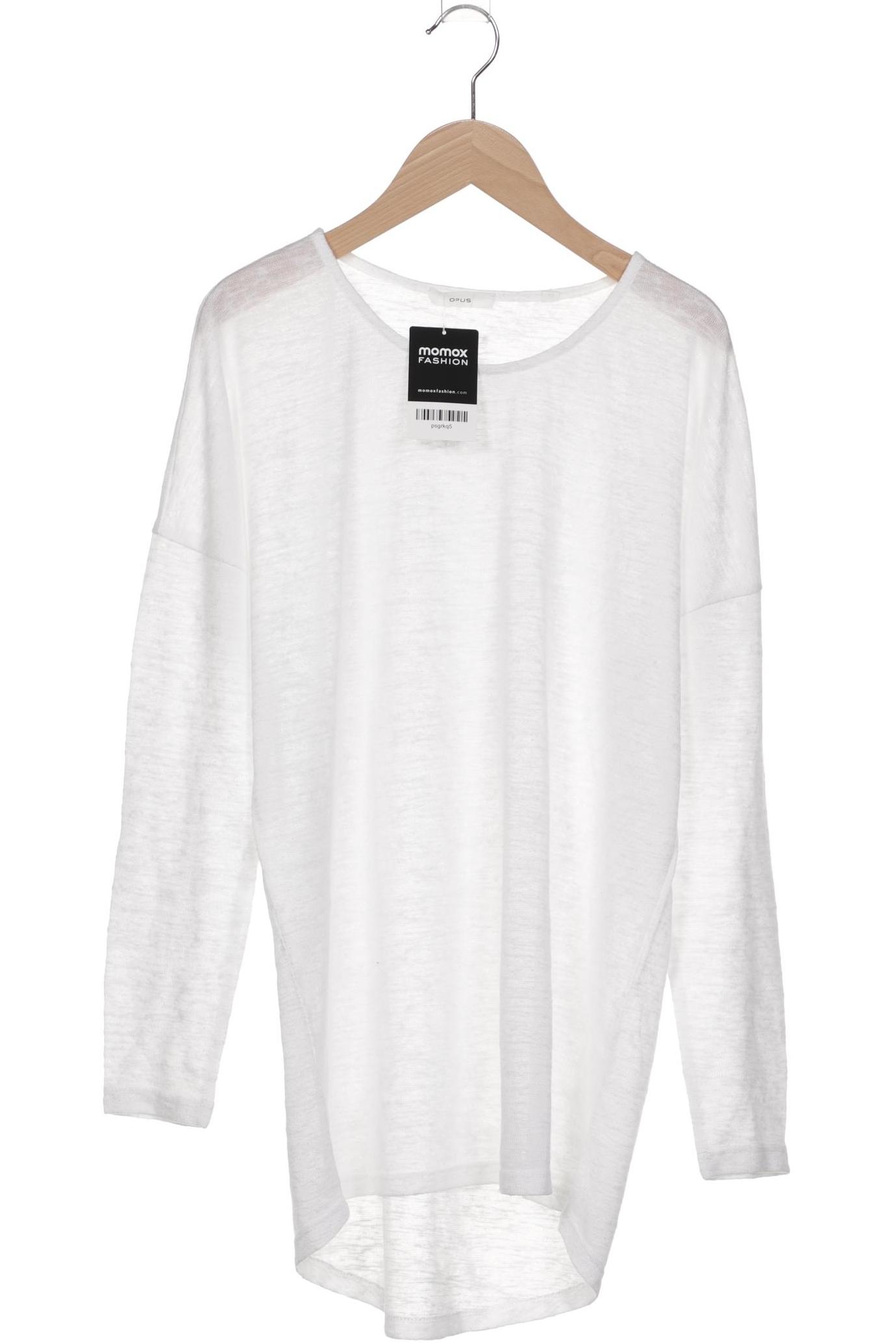 

Opus Damen Langarmshirt, weiß, Gr. 40