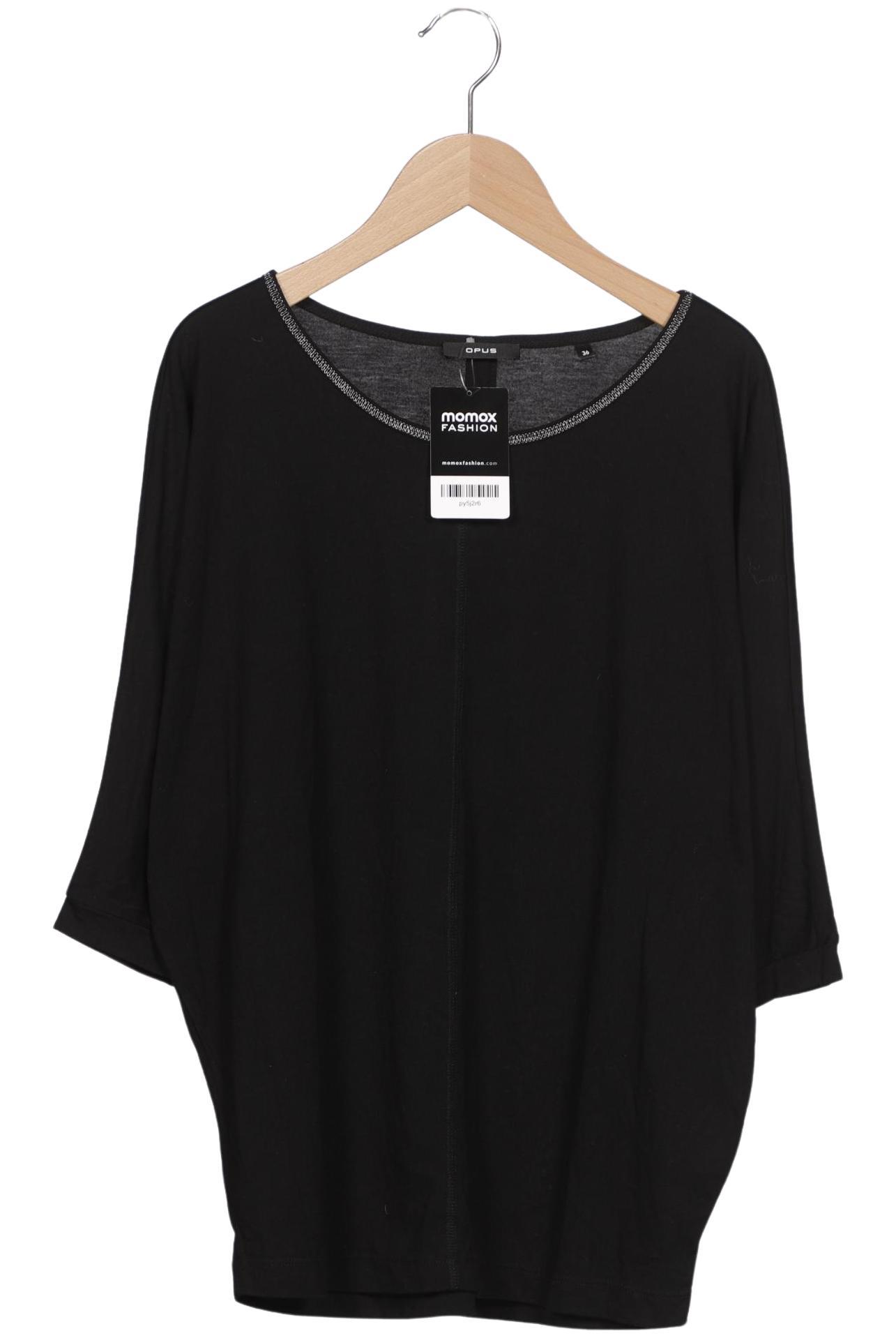 

Opus Damen Langarmshirt, schwarz, Gr. 36