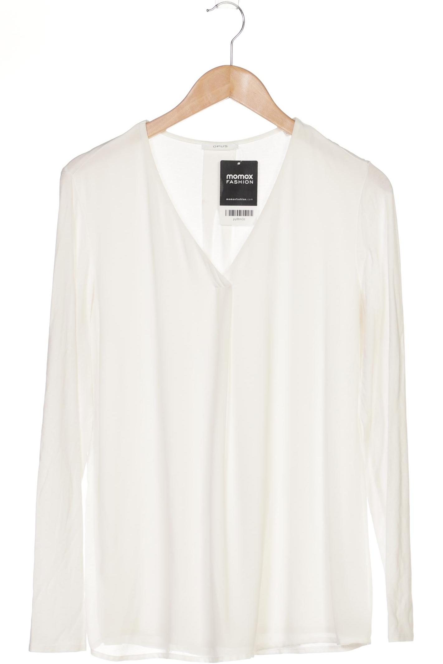 

Opus Damen Langarmshirt, weiß, Gr. 40