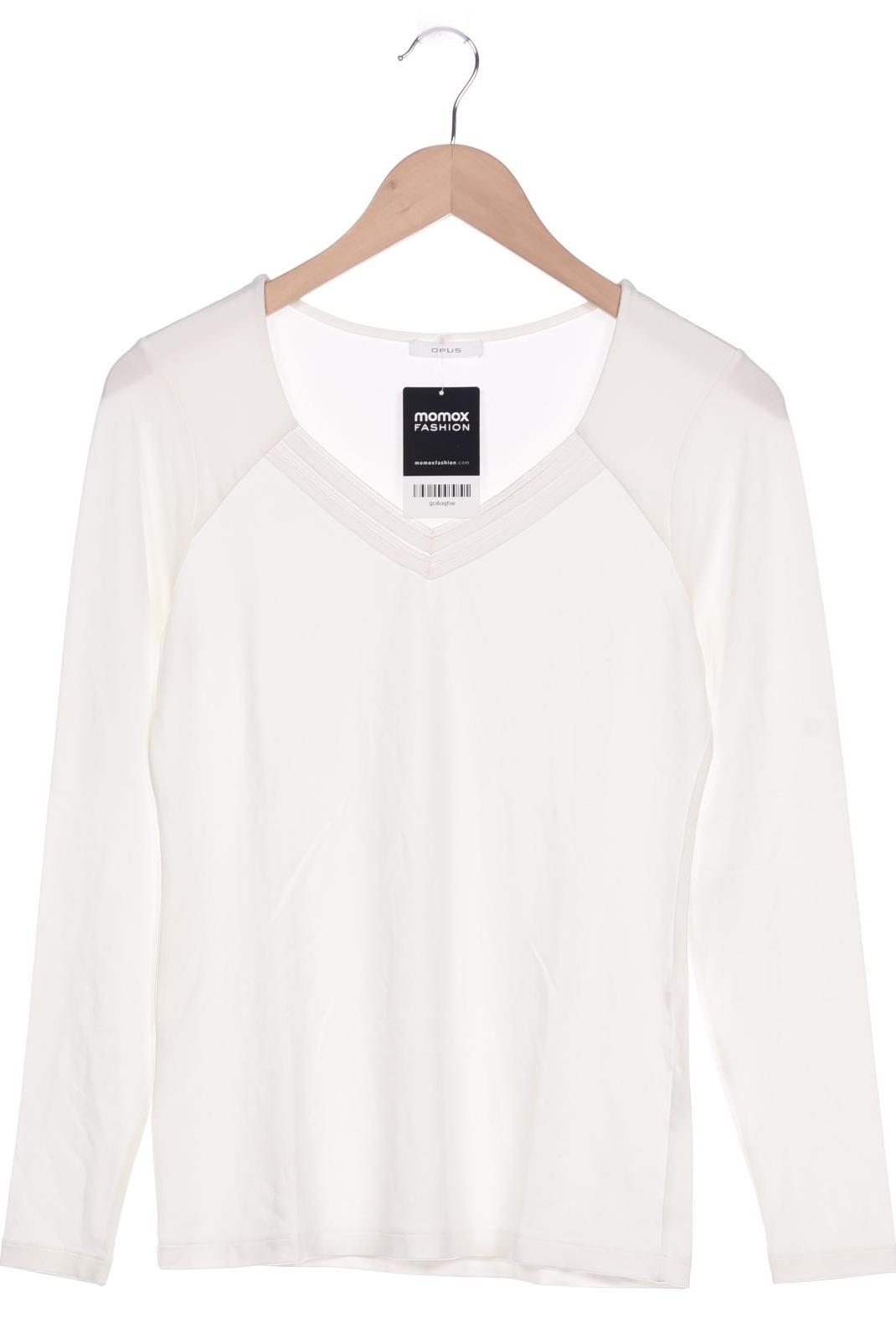 

Opus Damen Langarmshirt, weiß, Gr. 32